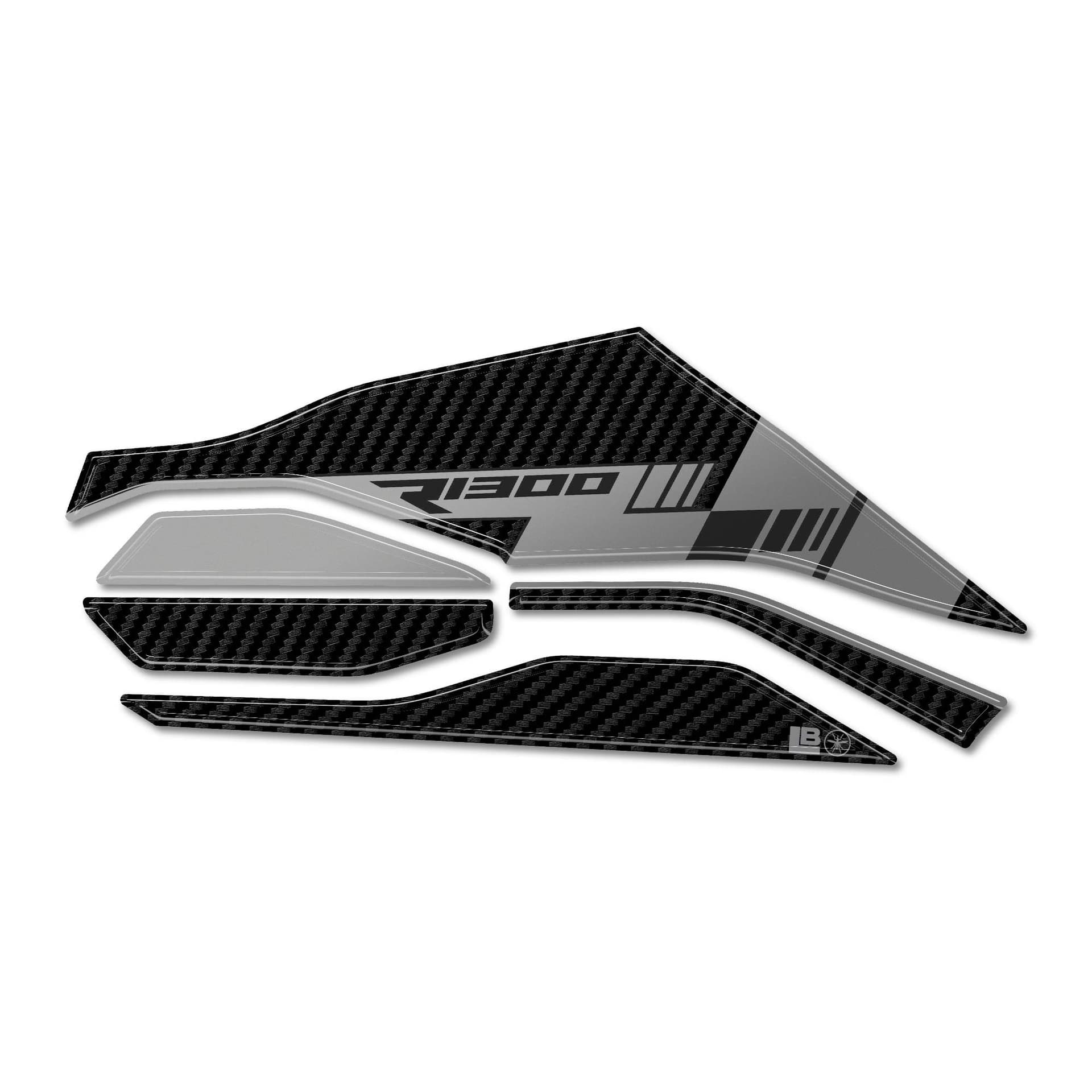 Protezione Cardano zona passeggero moto adesivo 3D compatibile con BMW R1300R RS in prodotto LabelBike - Bibbiano, commercioVirtuoso.it