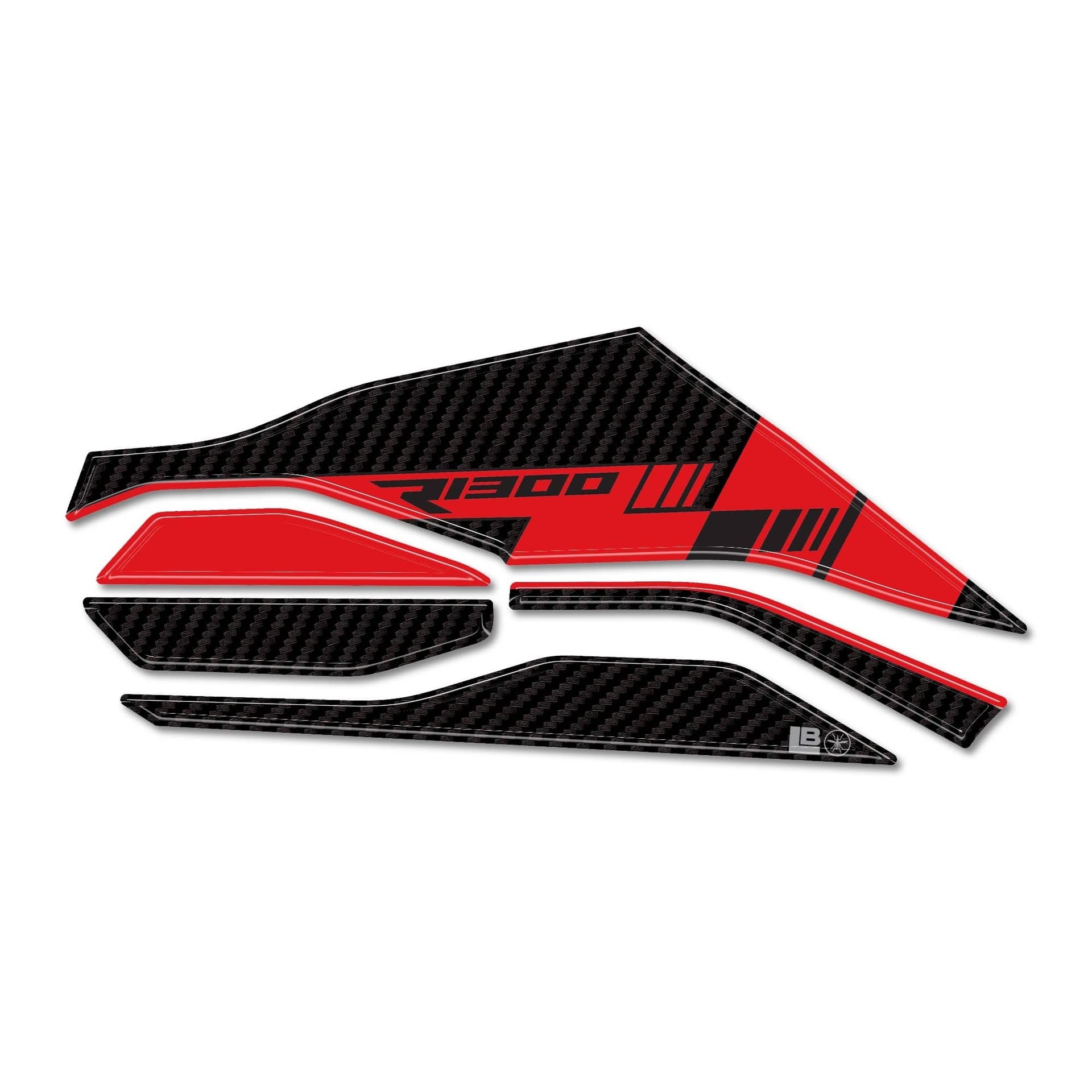 Protezione Cardano zona passeggero moto adesivo 3D compatibile con BMW R1300R RS in prodotto LabelBike - Bibbiano, commercioVirtuoso.it