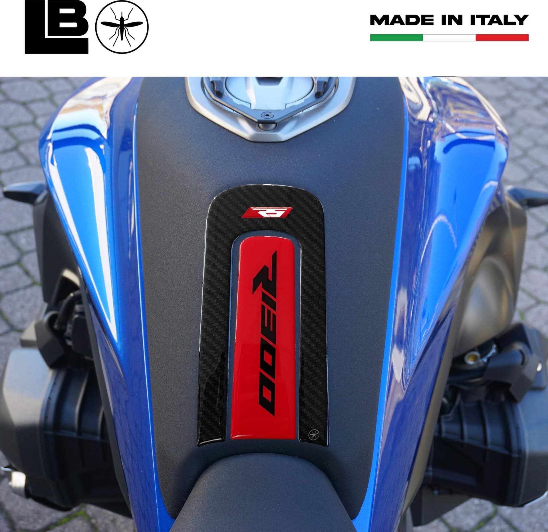 Paraserbatoio moto Adesivo 3D Protezione serbatoio compatibile con Bmw R1300RS in Paraserbatoio LabelBike - Bibbiano, commercioVirtuoso.it