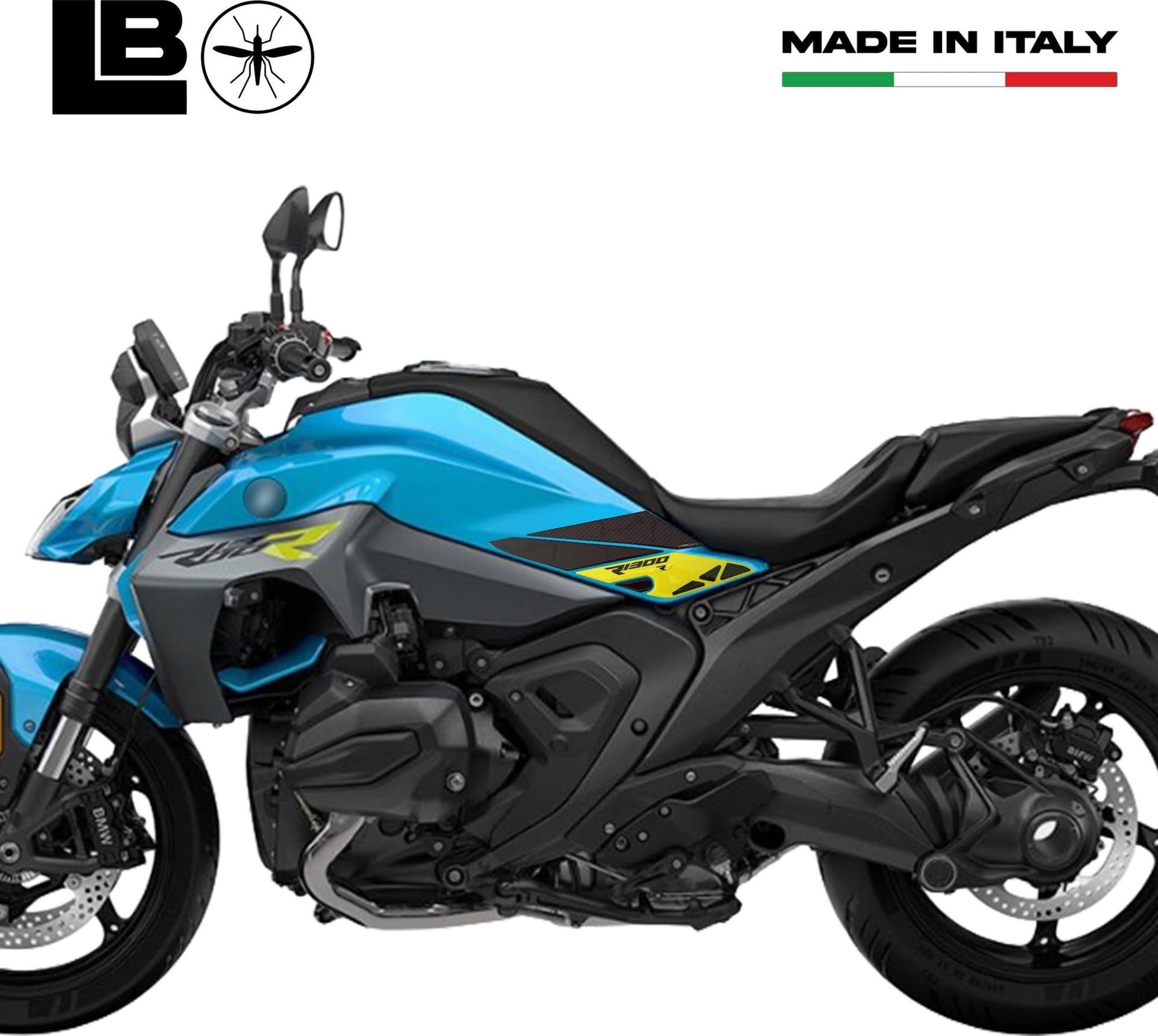 Adesivi 3D Protezioni Laterali Serbatoio moto compatibili con BMW R1300R in Paraserbatoio LabelBike - Bibbiano, commercioVirtuoso.it