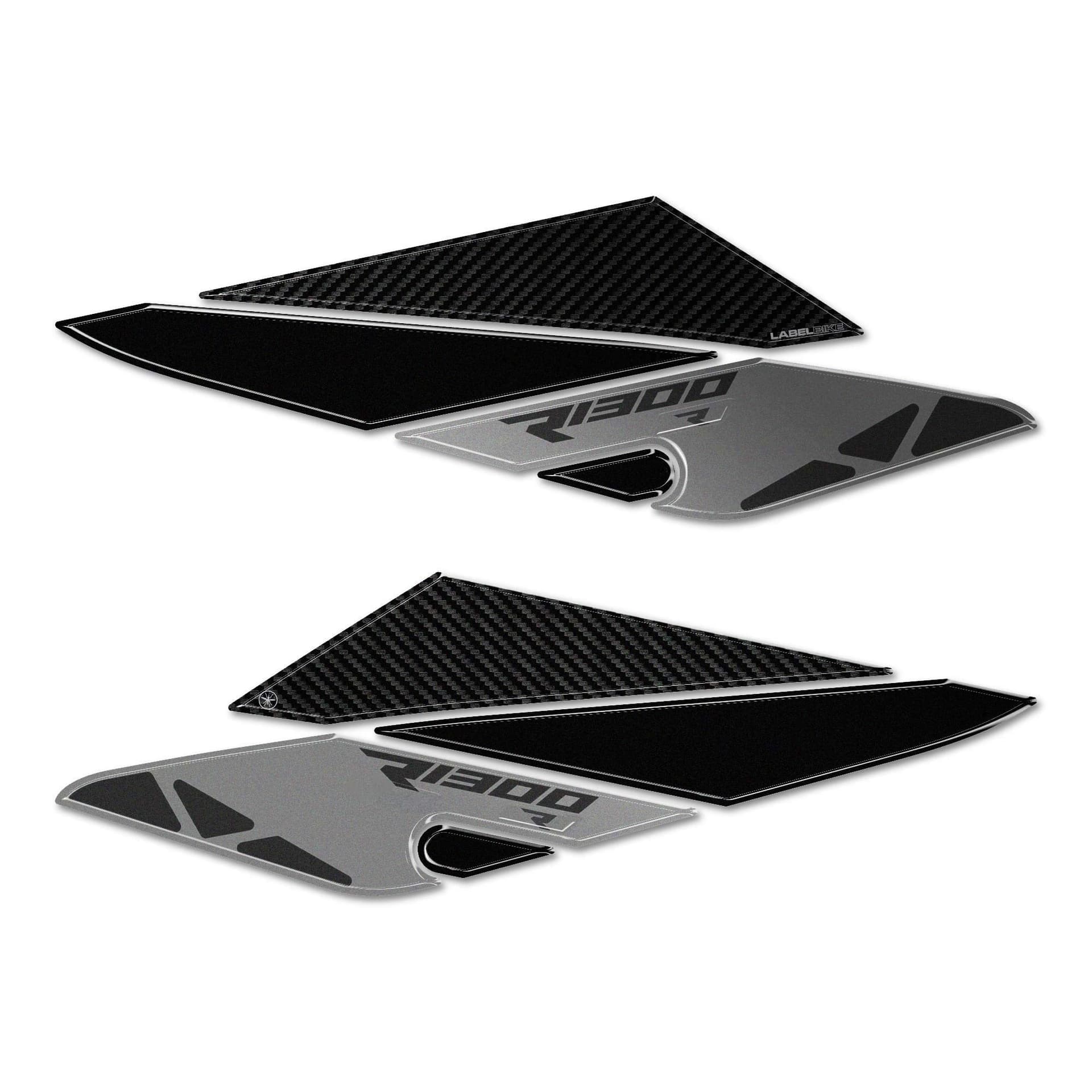 Adesivi 3D Protezioni Laterali Serbatoio moto compatibili con BMW R1300R in Paraserbatoio LabelBike - Bibbiano, commercioVirtuoso.it