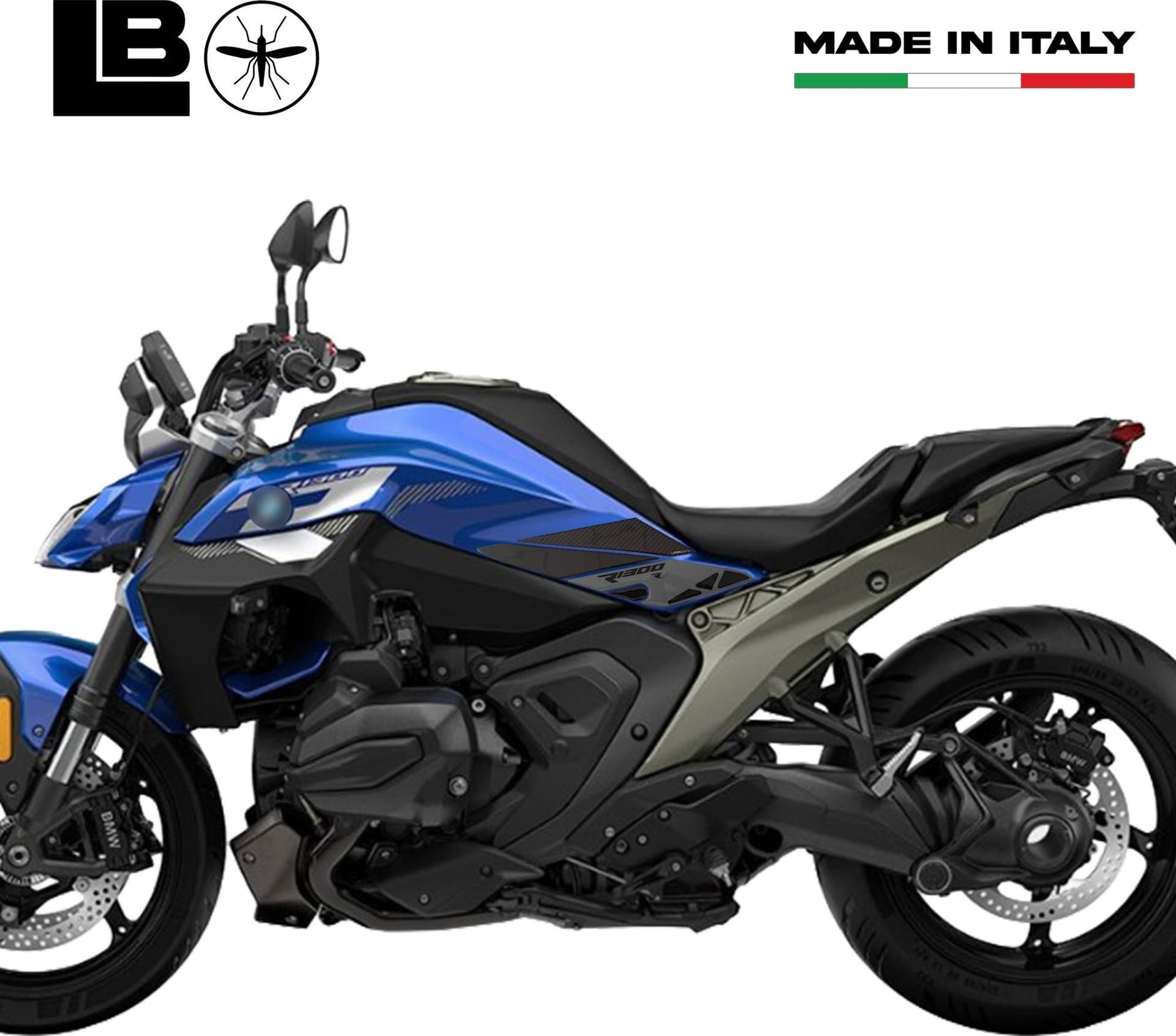 Adesivi 3D Protezioni Laterali Serbatoio moto compatibili con BMW R1300R in Paraserbatoio LabelBike - Bibbiano, commercioVirtuoso.it