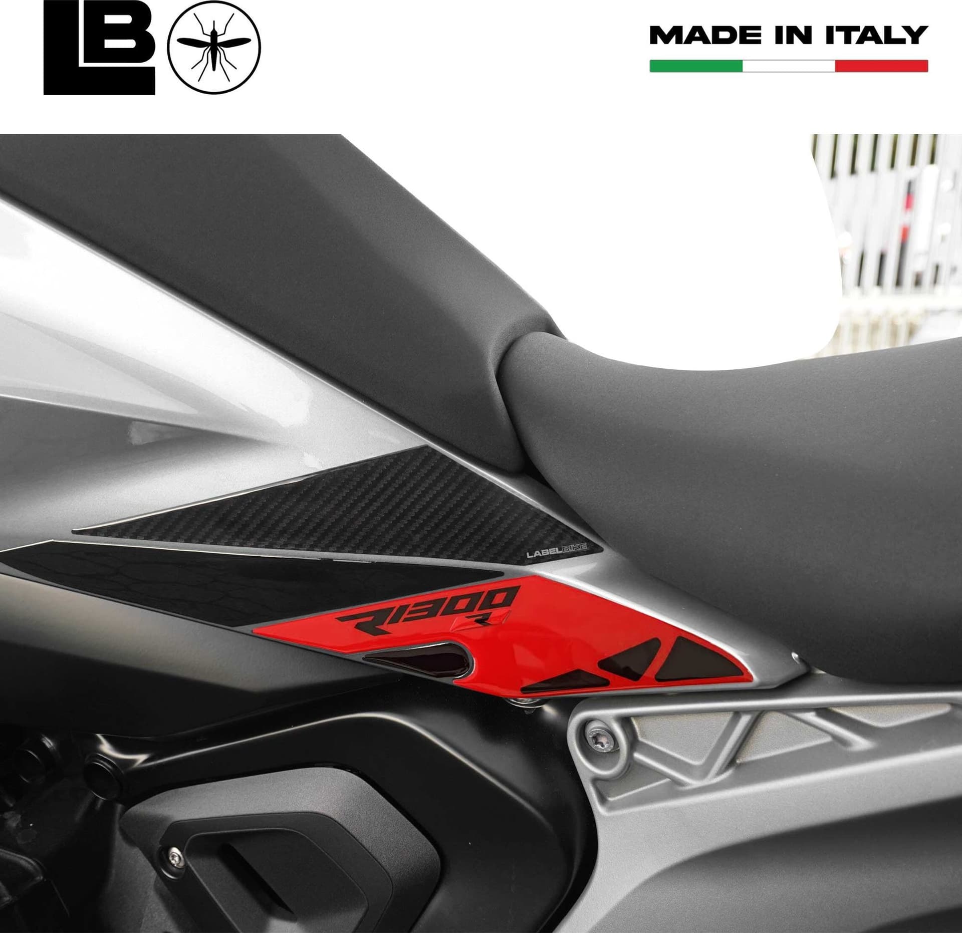 Adesivi 3D Protezioni Laterali Serbatoio moto compatibili con BMW R1300R in Paraserbatoio LabelBike - Bibbiano, commercioVirtuoso.it