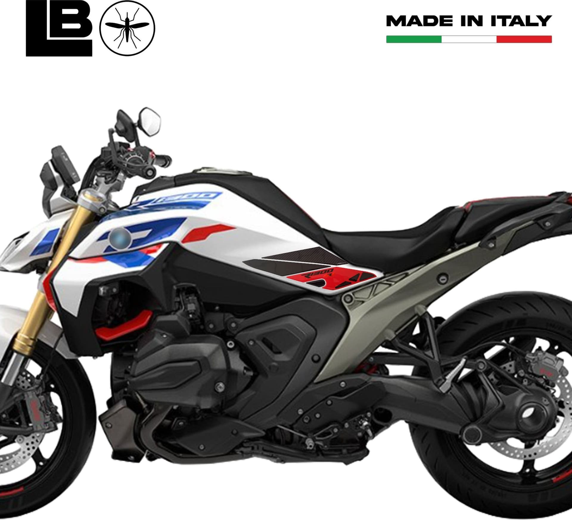 Adesivi 3D Protezioni Laterali Serbatoio moto compatibili con BMW R1300R in Paraserbatoio LabelBike - Bibbiano, commercioVirtuoso.it