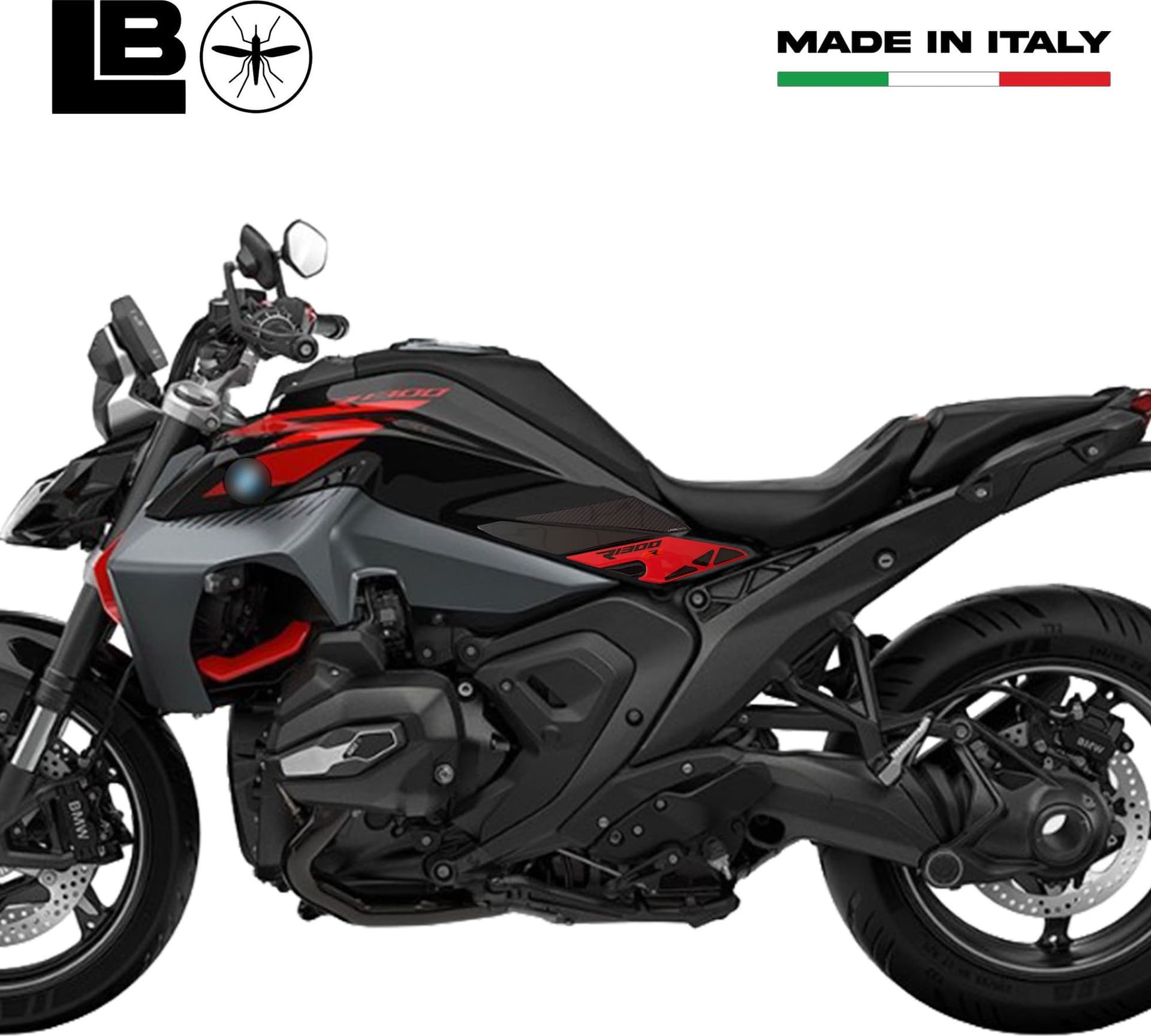 Adesivi 3D Protezioni Laterali Serbatoio moto compatibili con BMW R1300R in Paraserbatoio LabelBike - Bibbiano, commercioVirtuoso.it