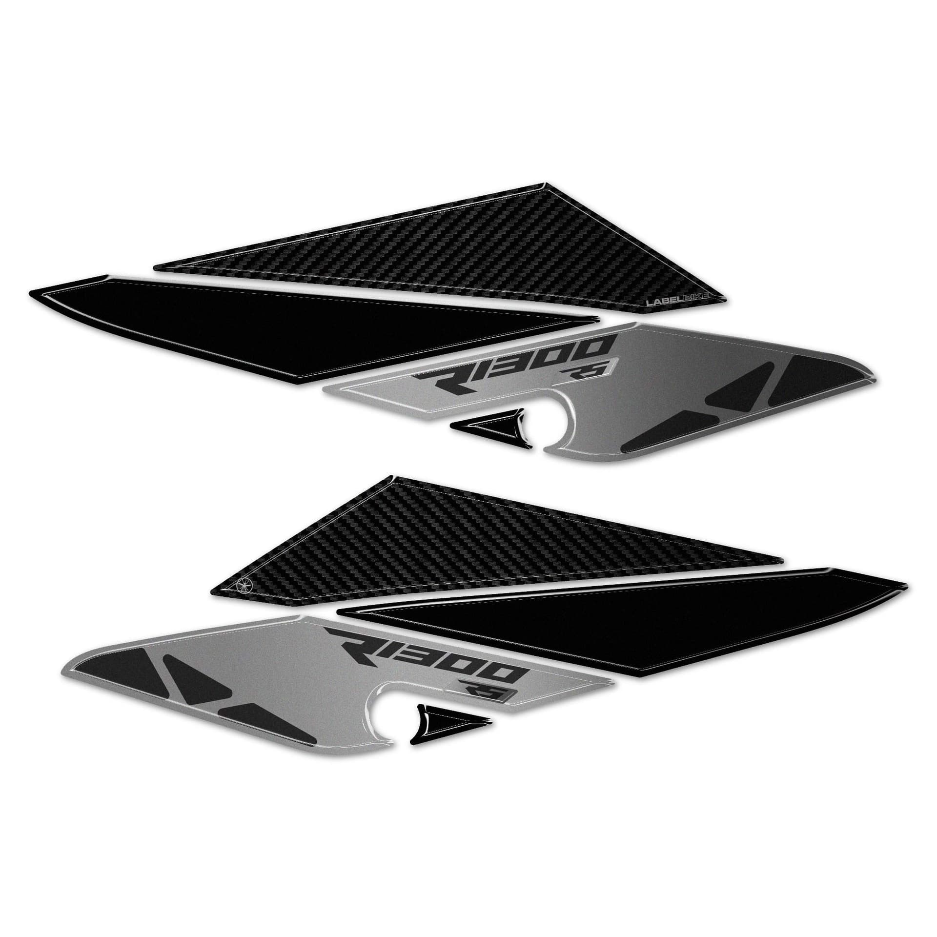Protezioni Laterali Serbatoio moto Adesivi 3D compatibili con BMW R1300RS in Paraserbatoio LabelBike - Bibbiano, commercioVirtuoso.it