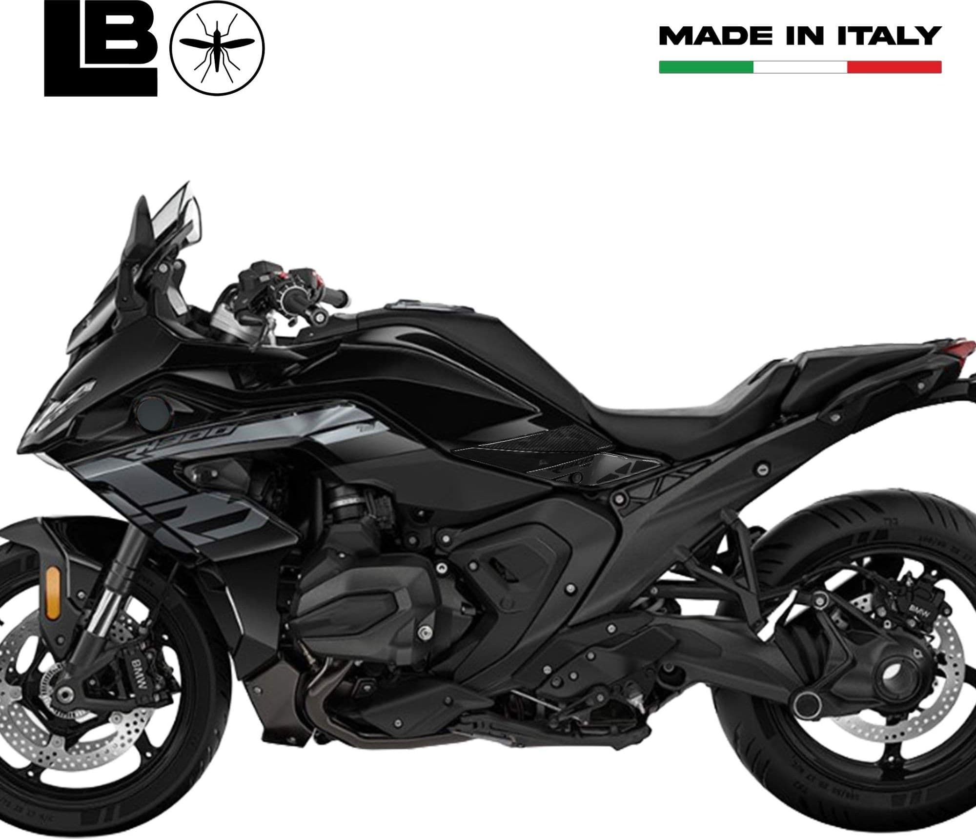 Protezioni Laterali Serbatoio moto Adesivi 3D compatibili con BMW R1300RS in Paraserbatoio LabelBike - Bibbiano, commercioVirtuoso.it