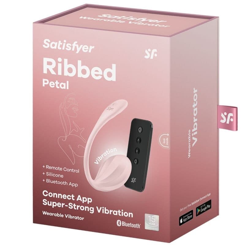SATISFYER - RIBBED PETAL STIMOLATORE CON TELECOMANDO G POINT ROSE APP FREE in Vibratori proiettile e ovuli vibranti Desideria Shop - Latina, commercioVirtuoso.it