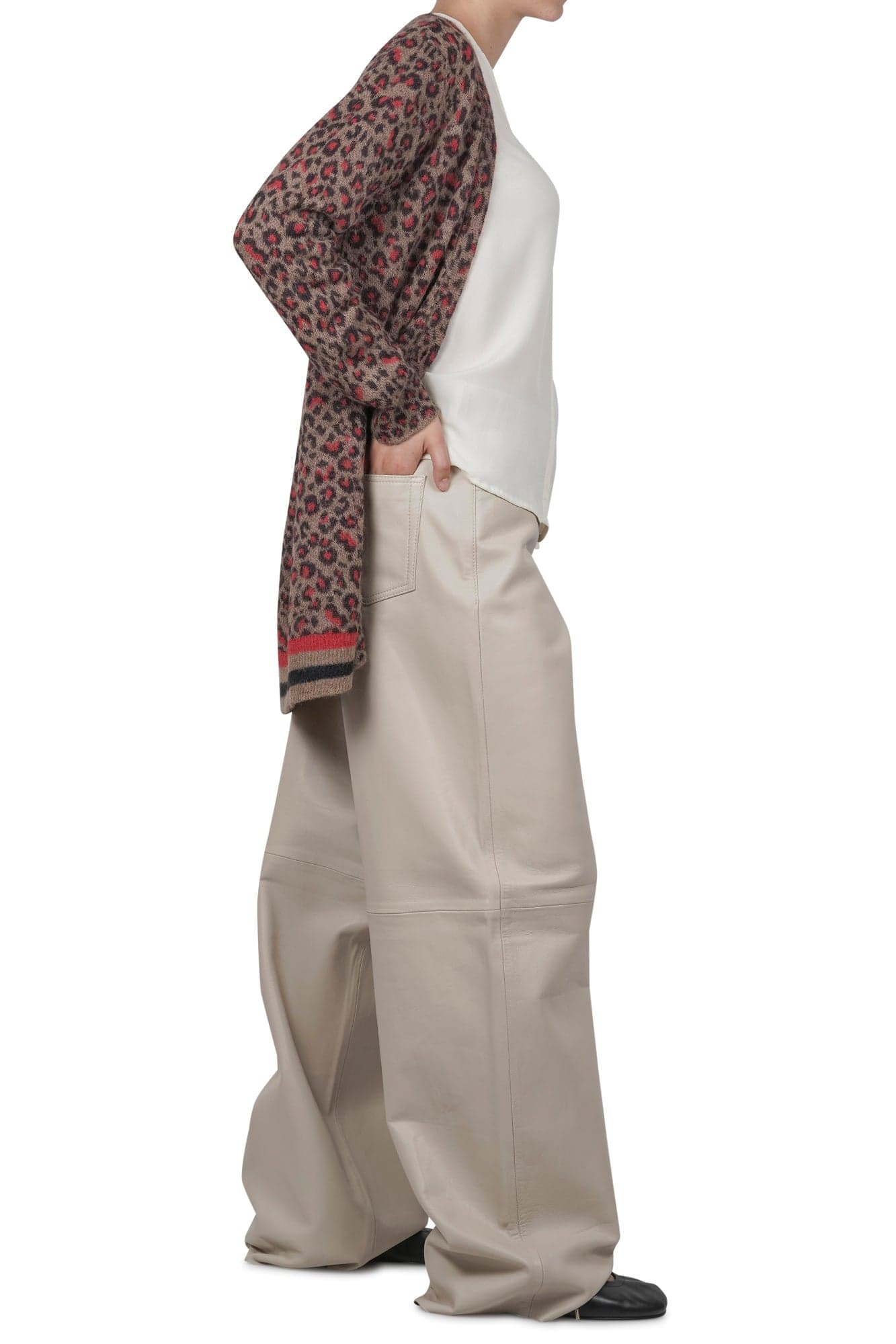 ALESSIA SANTI Alessia Santi - Cardigan - 460329 - Beige/Rosso da donna in Cardigan Drestige - Casamassima, commercioVirtuoso.it