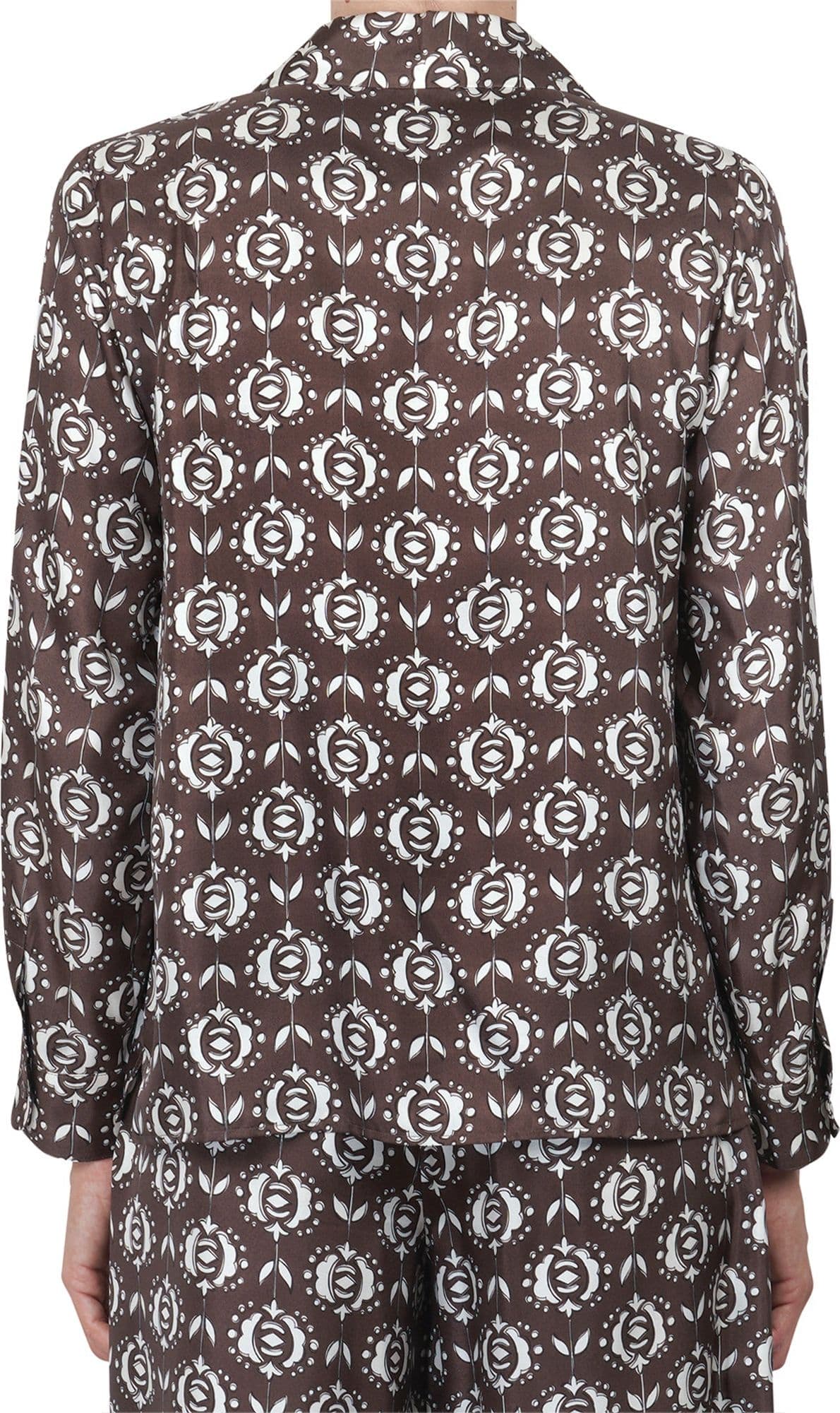 WEEKEND MAXMARA Weekend MaxMara - Camicia - 460886 - Marrone/Bianco da donna in Bluse e camicie Drestige - Casamassima, commercioVirtuoso.it