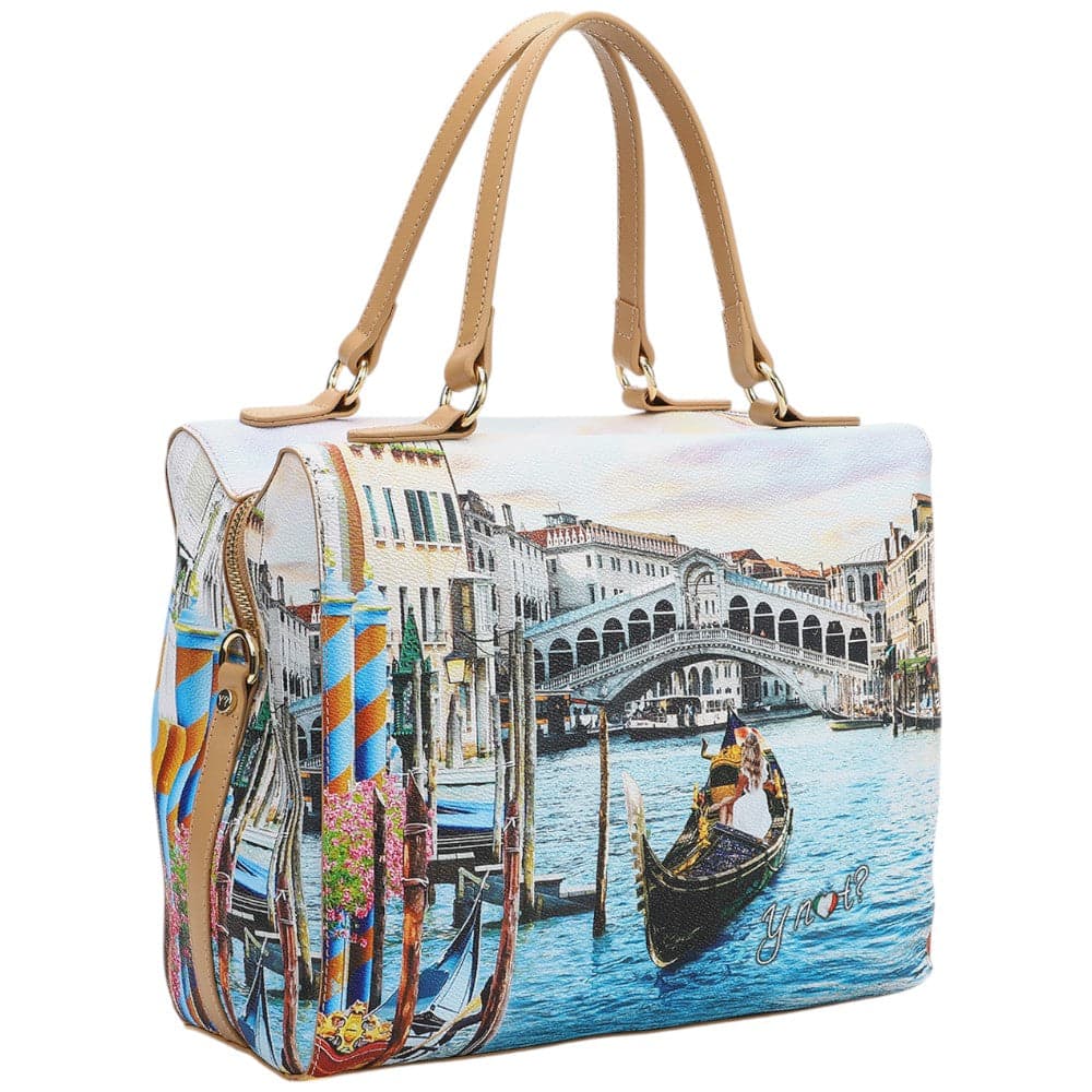 YNot borsa boston bag con tracolla stampa Dream in Venice YES702S5 Borse YNot