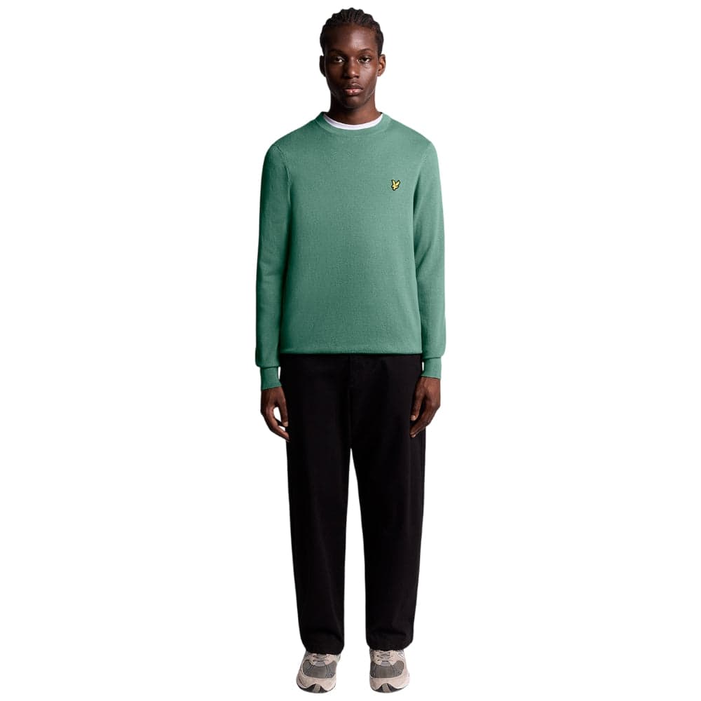 Lyle & Scott pullover merino verde KN2110VC in Maglioni Prodotti di Classe - Nocera Superiore, commercioVirtuoso.it