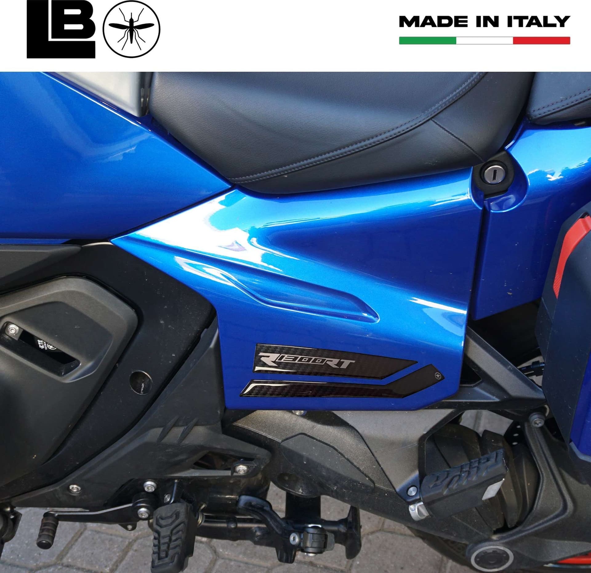 Adesivi 3D Pedane poggiapiedi passeggero moto compatibili con BMW R1300RT in Poggiapiedi LabelBike - Bibbiano, commercioVirtuoso.it