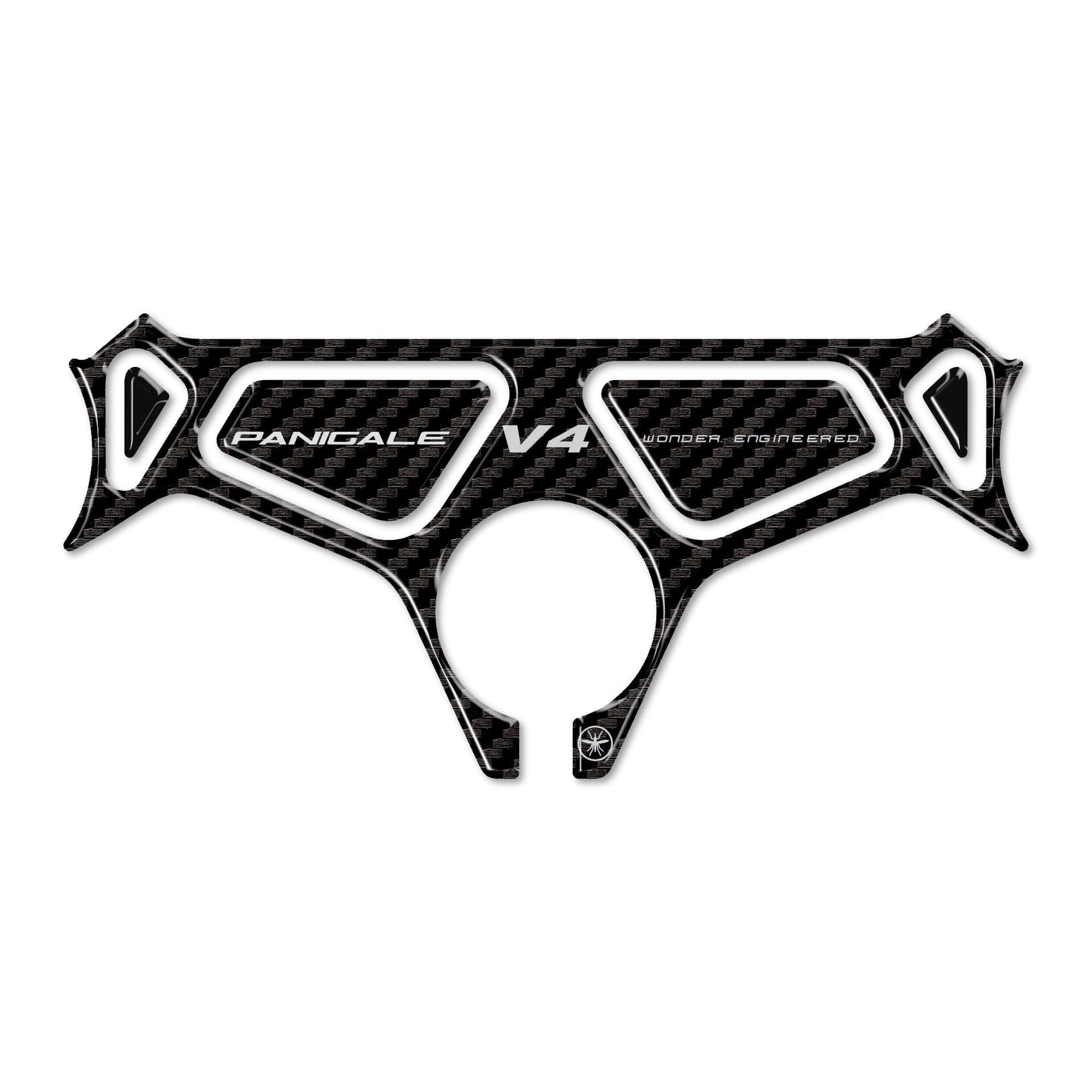Piastra Forcella Sterzo Adesivo 3D compatibile con Ducati Panigale V4 V4S 2025 in Pedali LabelBike - Bibbiano, commercioVirtuoso.it