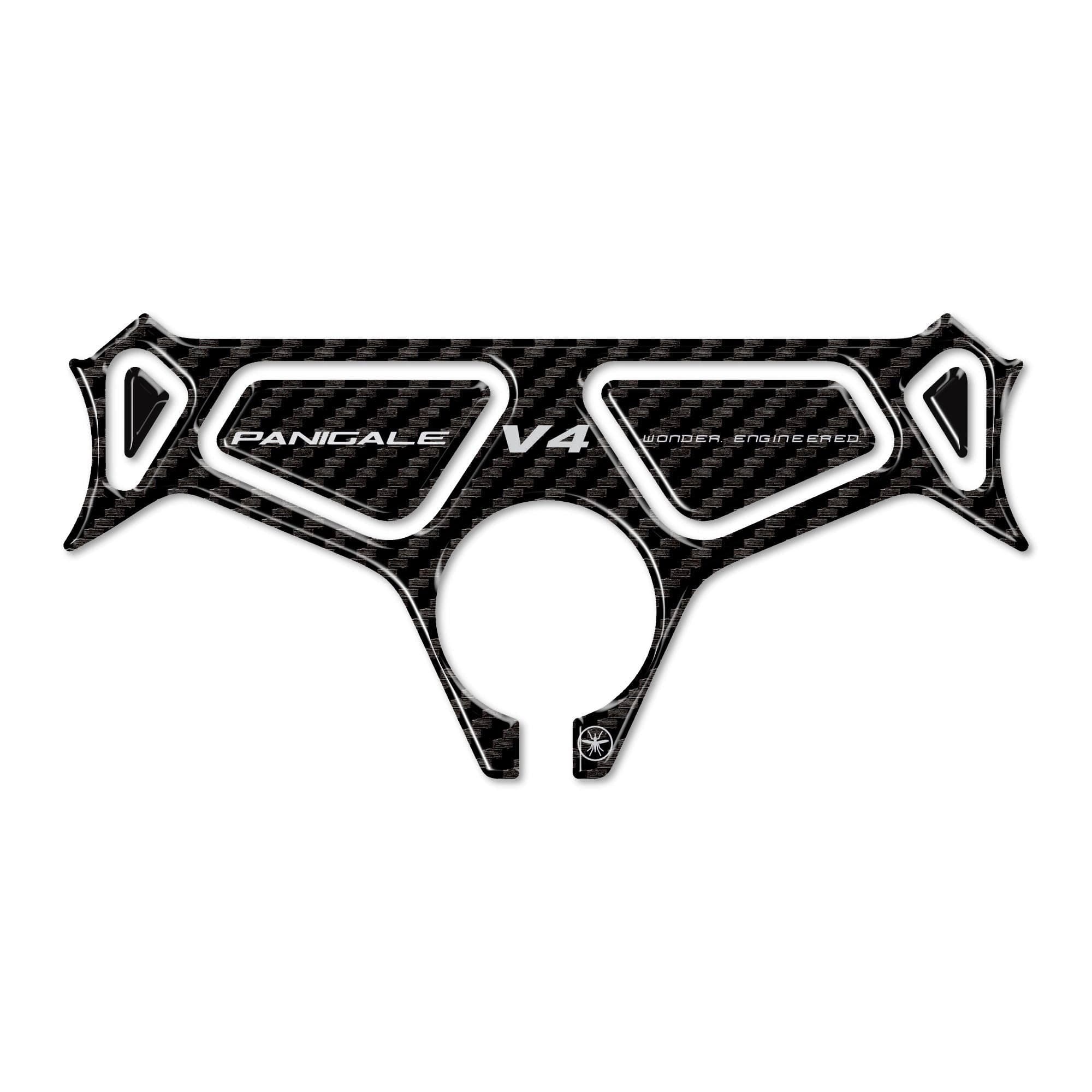 Piastra Forcella Sterzo Adesivo 3D compatibile con Ducati Panigale V4 V4S 2025 in Pedali LabelBike - Bibbiano, commercioVirtuoso.it