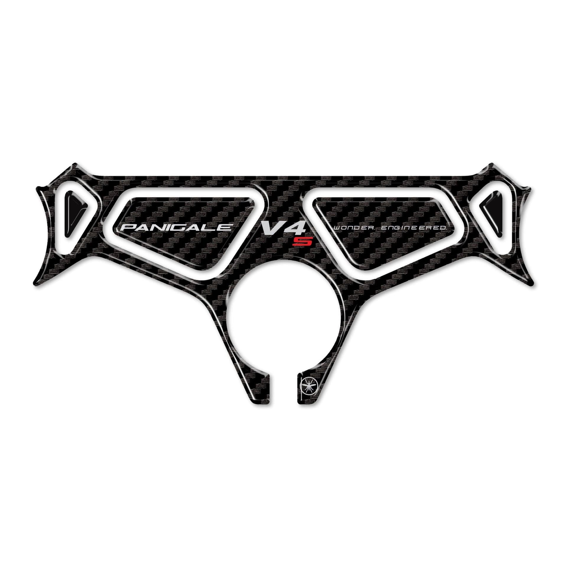 Piastra Forcella Sterzo Adesivo 3D compatibile con Ducati Panigale V4 V4S 2025 in Pedali LabelBike - Bibbiano, commercioVirtuoso.it