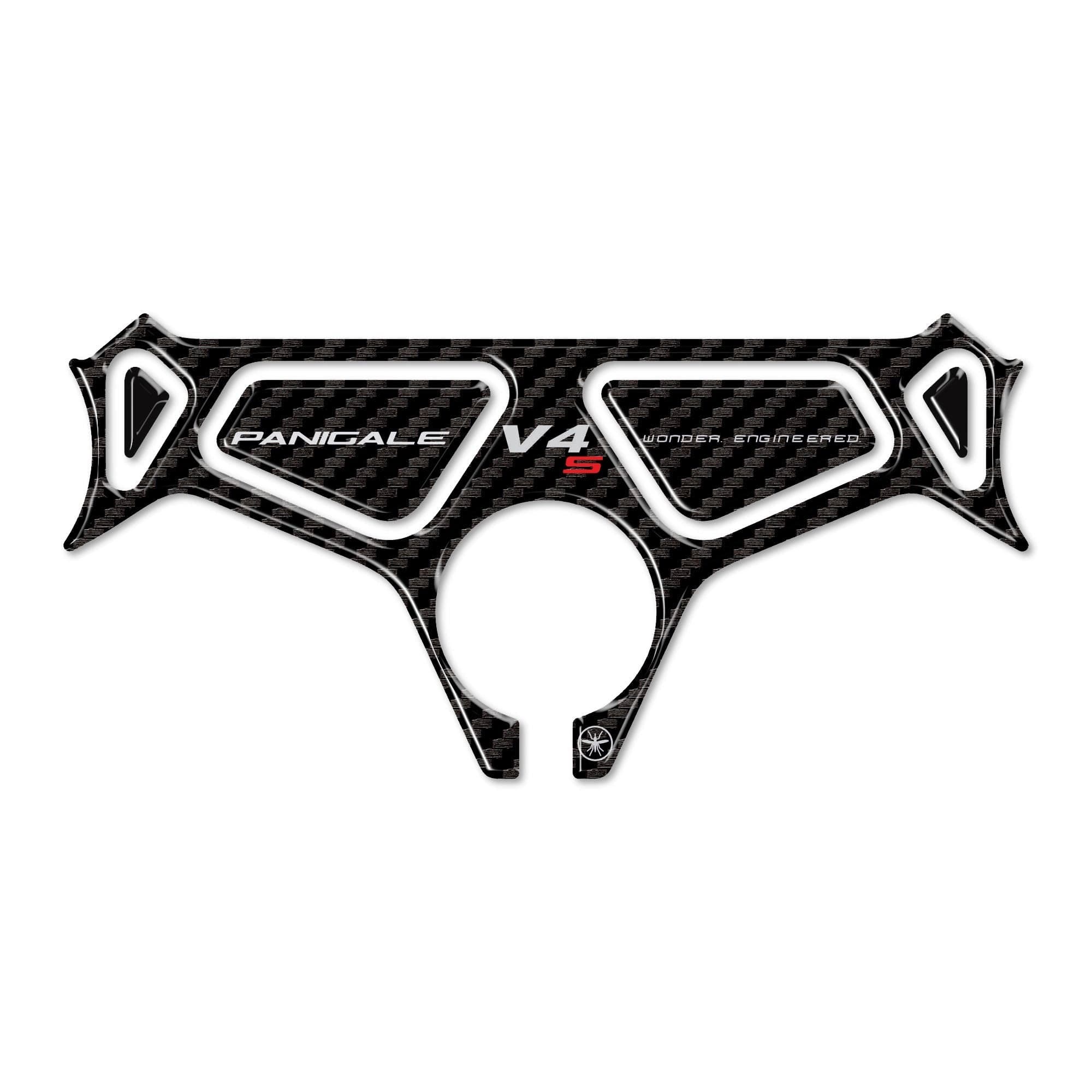 Piastra Forcella Sterzo Adesivo 3D compatibile con Ducati Panigale V4 V4S 2025 in Pedali LabelBike - Bibbiano, commercioVirtuoso.it