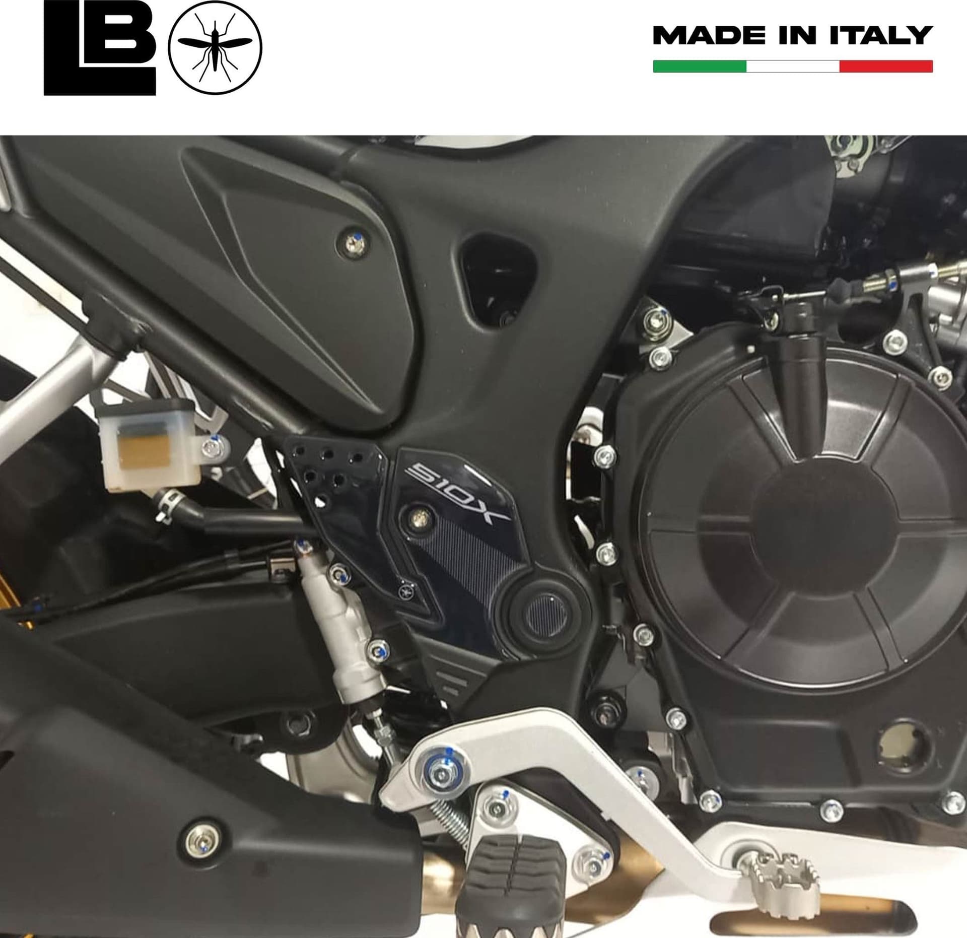 Adesivi 3D compatibili con Kove 510X Protezioni resinate per Battitacco moto in Decalcomanie adesivi e magneti LabelBike - Bibbiano, commercioVirtuoso.it