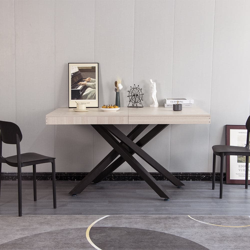 Tavolo Cucina Sala da Pranzo Allungabile Gambe a incrocio 90x140-220 cm Olmo in Tavoli da sala da pranzo Danyx - Casoria, commercioVirtuoso.it