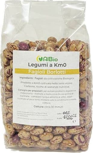 Fagioli borlotti 400g legumi siciliani coltivazione kilometro zero