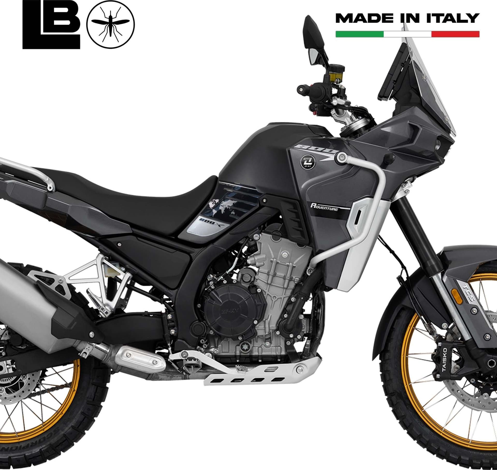 Adesivi resinati 3D compatibili con Kove 800X Protezioni laterali serbatoio moto in Decalcomanie adesivi e magneti LabelBike - Bibbiano, commercioVirtuoso.it