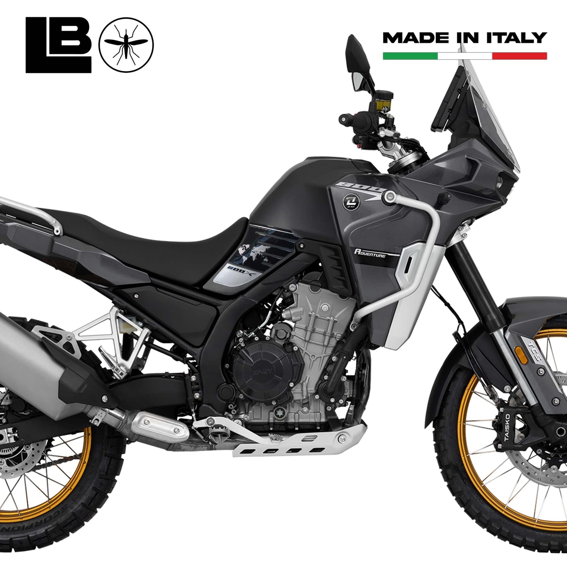 Adesivi resinati 3D compatibili con Kove 800X Protezioni laterali serbatoio moto in Decalcomanie adesivi e magneti LabelBike - Bibbiano, commercioVirtuoso.it