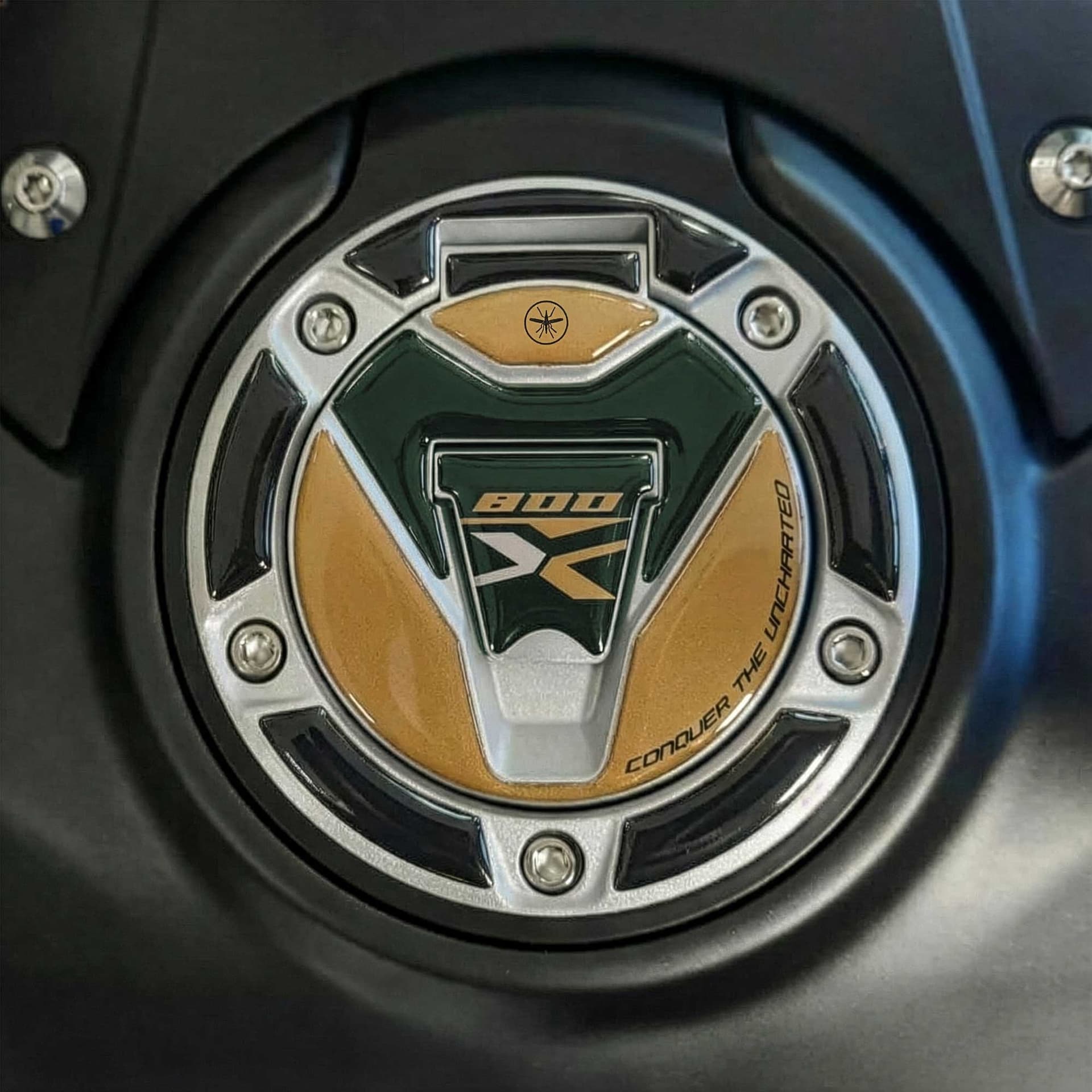 Adesivo resinato 3D compatibile con Kove 800X Protezione tappo serbatoio moto in Decalcomanie adesivi e magneti LabelBike - Bibbiano, commercioVirtuoso.it