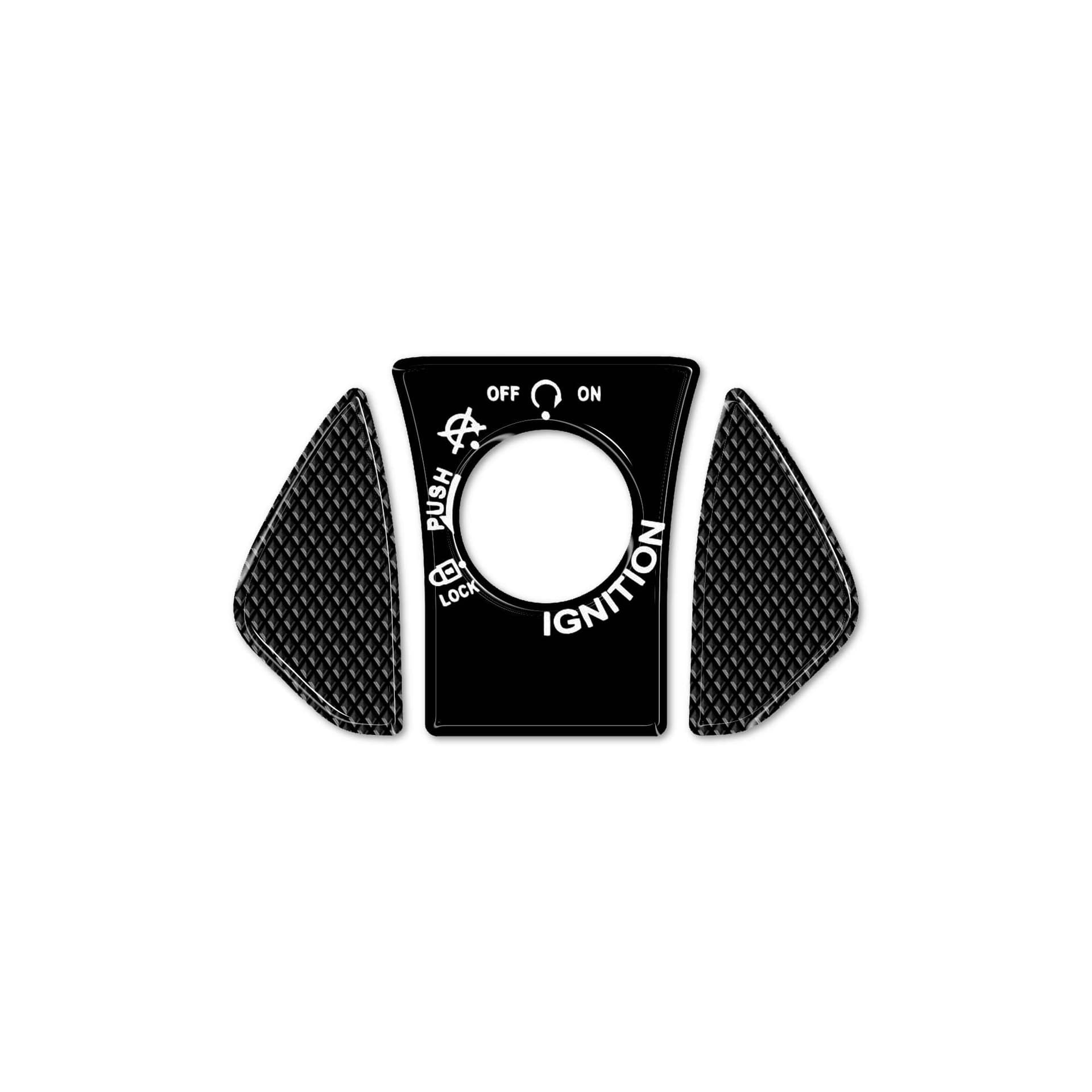 Adesivo 3D Protezione resinata zona accensione moto compatibile con Kove 800X in prodotto LabelBike - Bibbiano, commercioVirtuoso.it
