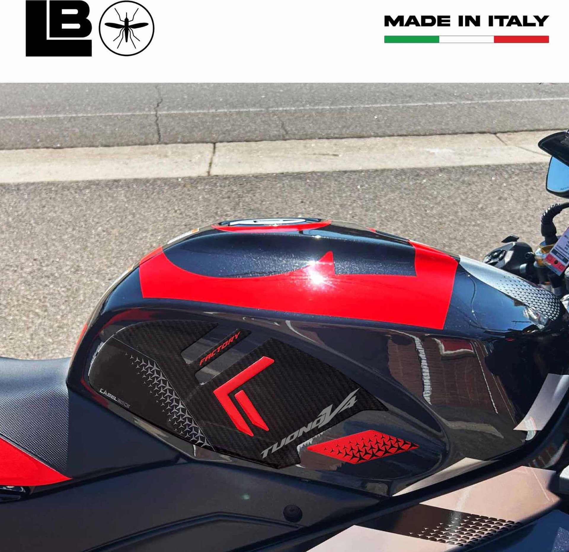 Adesivi Protezioni Laterali moto compatibili con Aprilia Tuono V4 Factory 2025 in Decalcomanie adesivi e magneti LabelBike - Bibbiano, commercioVirtuoso.it