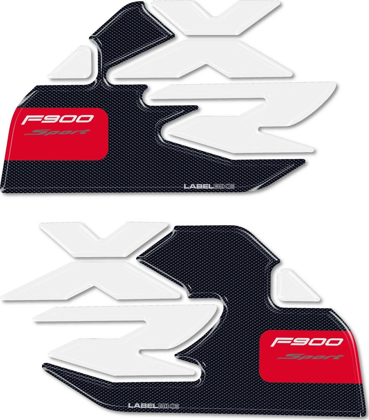 Adesivi Protezioni laterali serbatoio compatibili con BMW F 900 XR Sport 2024 in Decalcomanie adesivi e magneti LabelBike - Bibbiano, commercioVirtuoso.it
