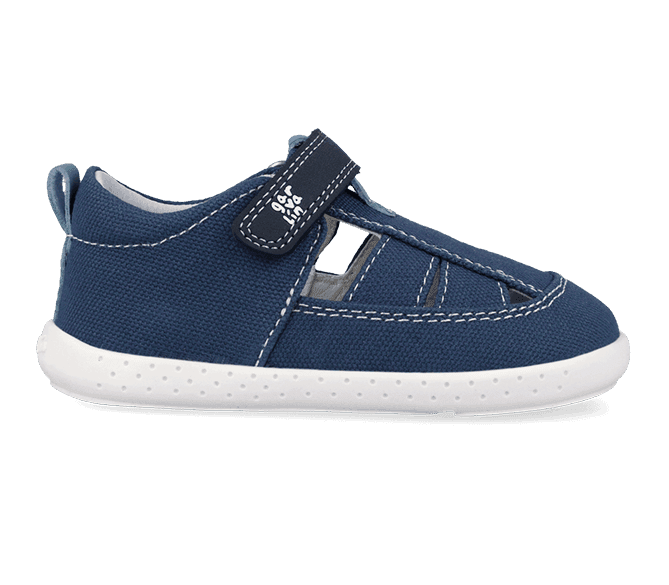 Sandali bambino blu primi passi barefoot 19 -26 Garvalin in prodotto UP Calzature Balduina - Roma, commercioVirtuoso.it