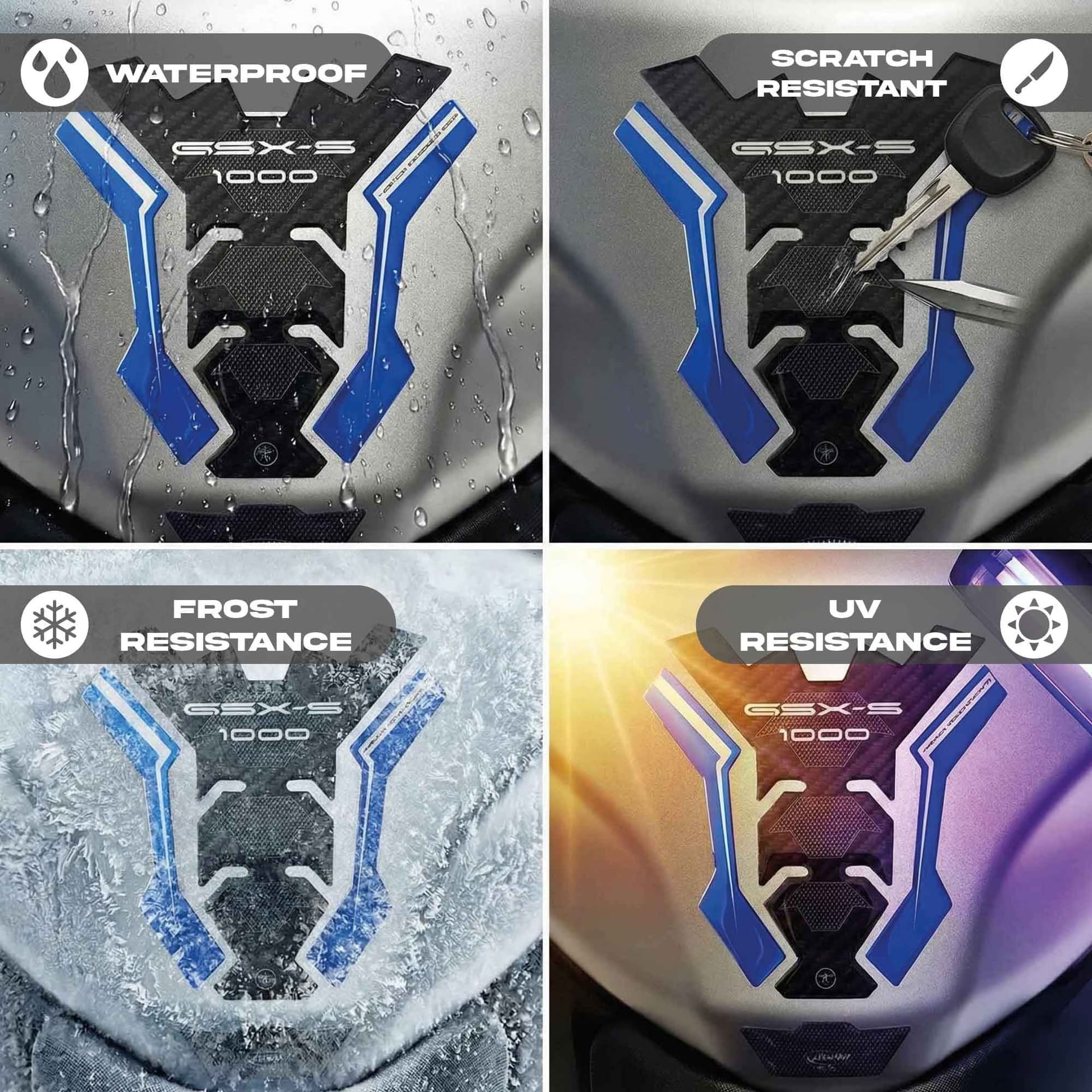 Paraserbatoio Adesivo Protezione moto compatibile con Suzuki GSX-S 1000 2025-26 in Paraserbatoio LabelBike - Bibbiano, commercioVirtuoso.it