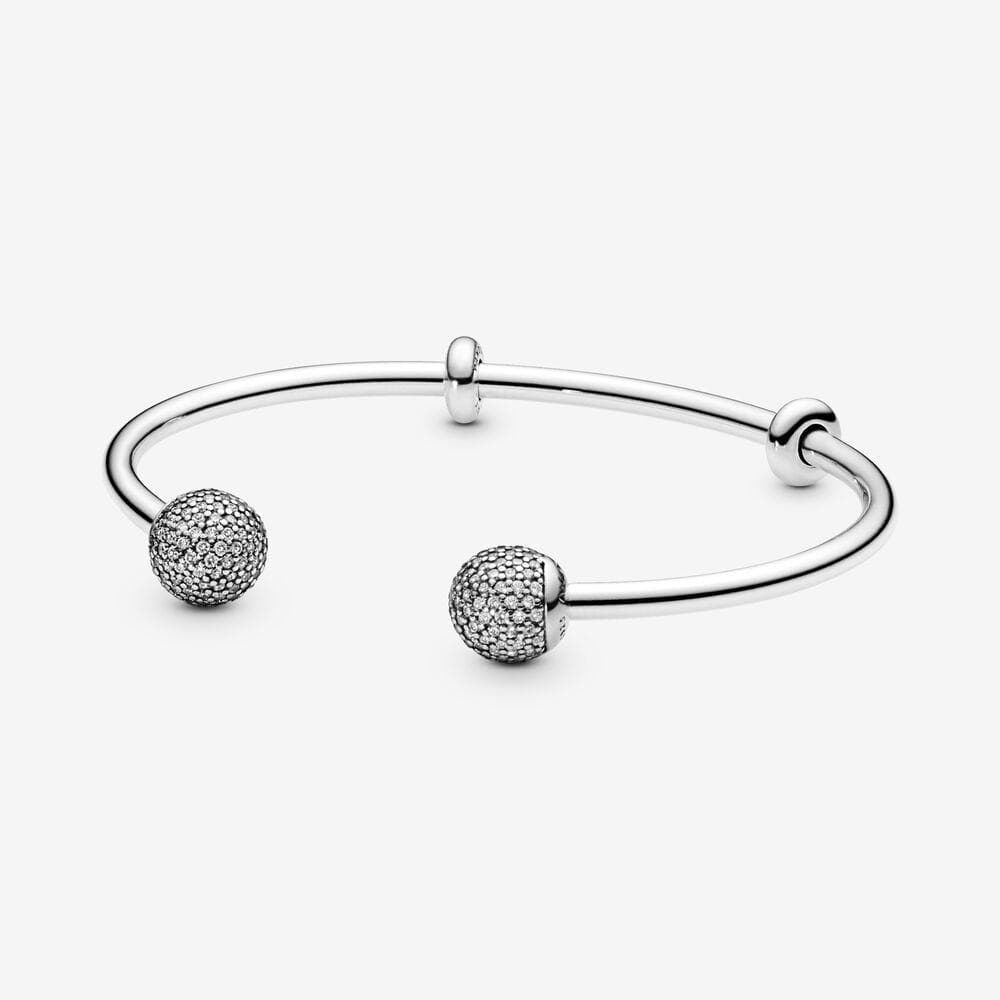 Pandora Bracciale Moments rigido aperto con pavé in Bracciali Alba Gioielli - Casoria, commercioVirtuoso.it