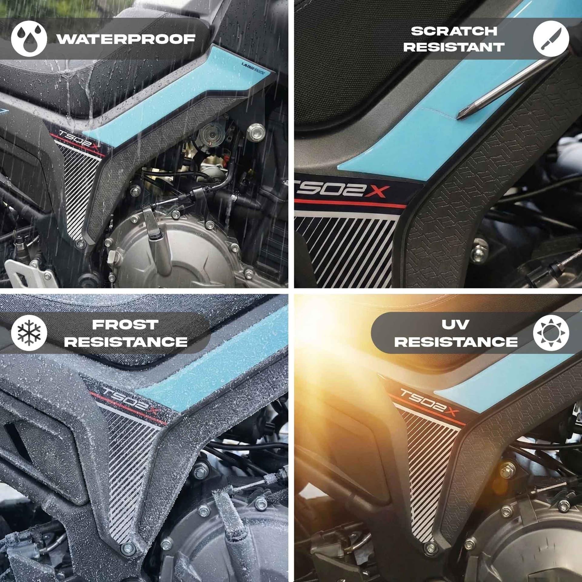 Adesivi 3D Protezioni Laterali Serbatoio compatibili con Morbidelli T502X 2026 in Decalcomanie adesivi e magneti LabelBike - Bibbiano, commercioVirtuoso.it