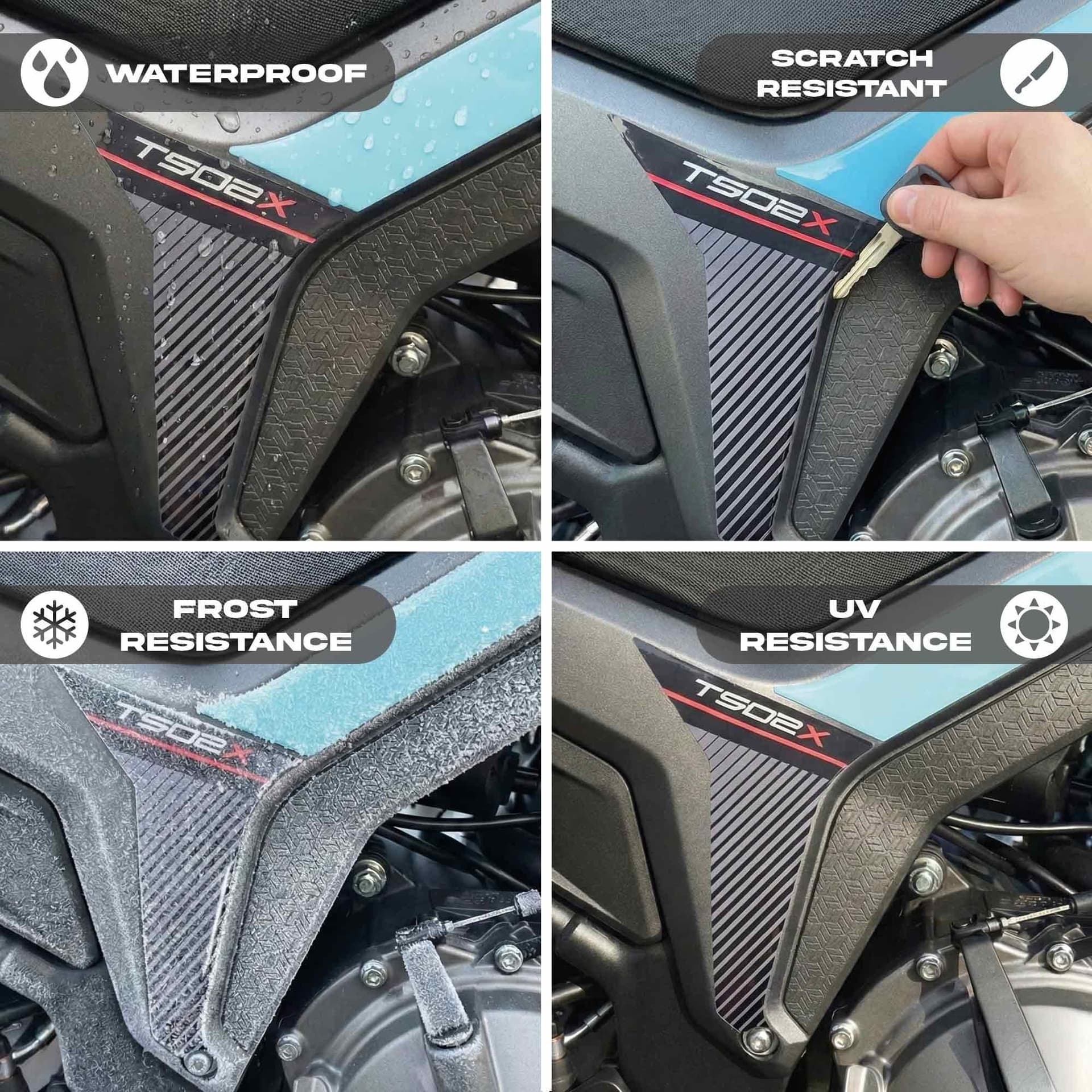 Adesivi 3D Protezioni Laterali Serbatoio compatibili con Morbidelli T502X 2026 in Decalcomanie adesivi e magneti LabelBike - Bibbiano, commercioVirtuoso.it