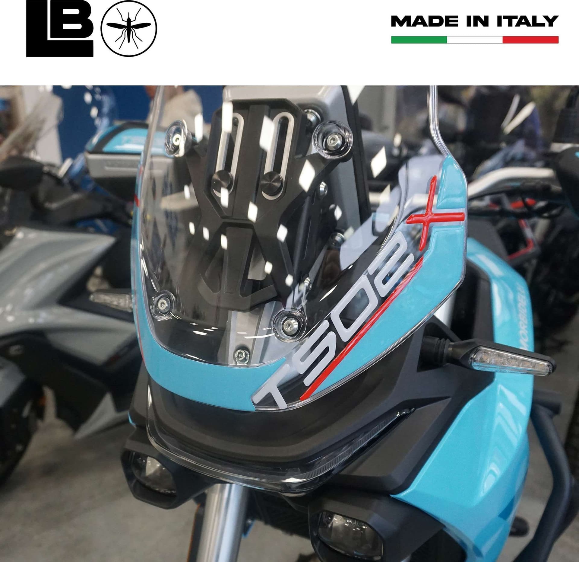 Adesivo 3D Protezione Frontale Cupolino moto compatibile con Morbidelli T502X in Decalcomanie adesivi e magneti LabelBike - Bibbiano, commercioVirtuoso.it