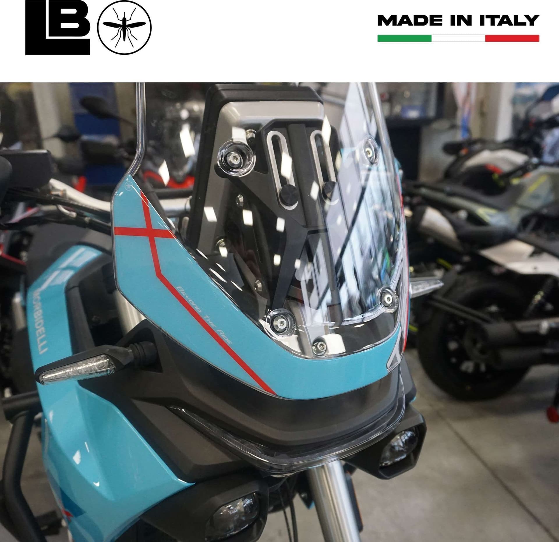 Adesivo 3D Protezione Frontale Cupolino moto compatibile con Morbidelli T502X in Decalcomanie adesivi e magneti LabelBike - Bibbiano, commercioVirtuoso.it