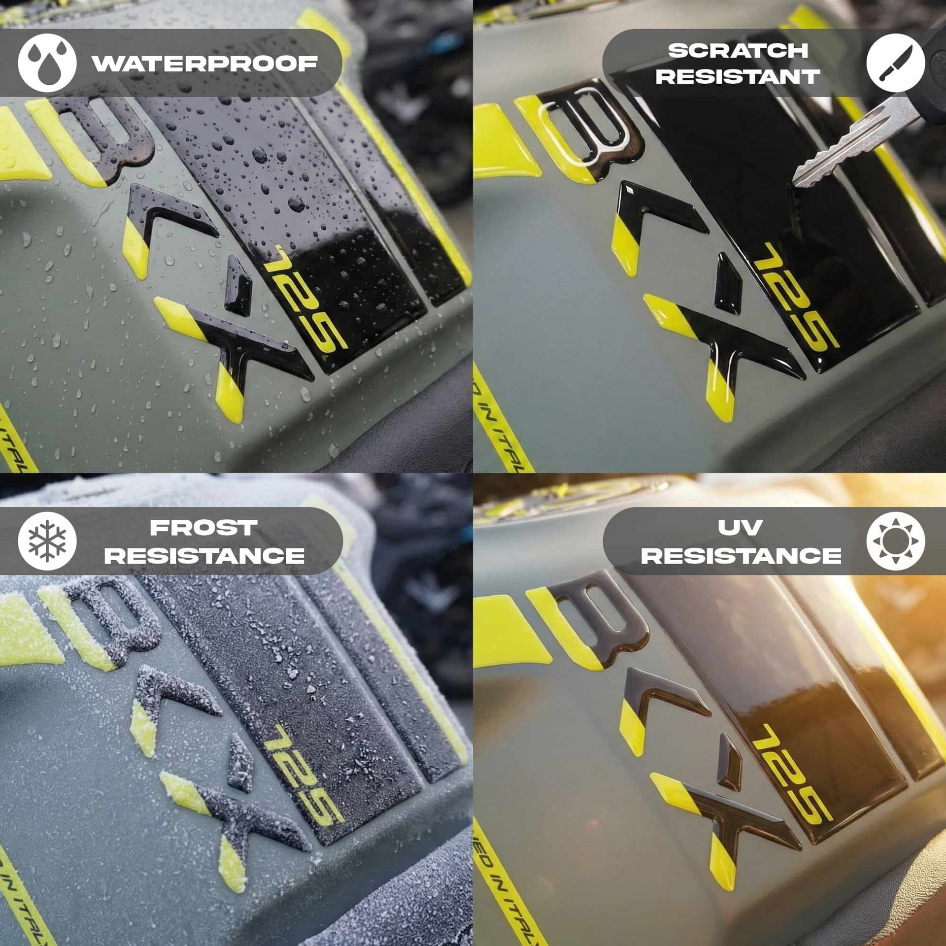 Adesivo resina gel 3D Paraserbatoio moto compatibile con Benelli BKX 125 125s in Decalcomanie adesivi e magneti LabelBike - Bibbiano, commercioVirtuoso.it