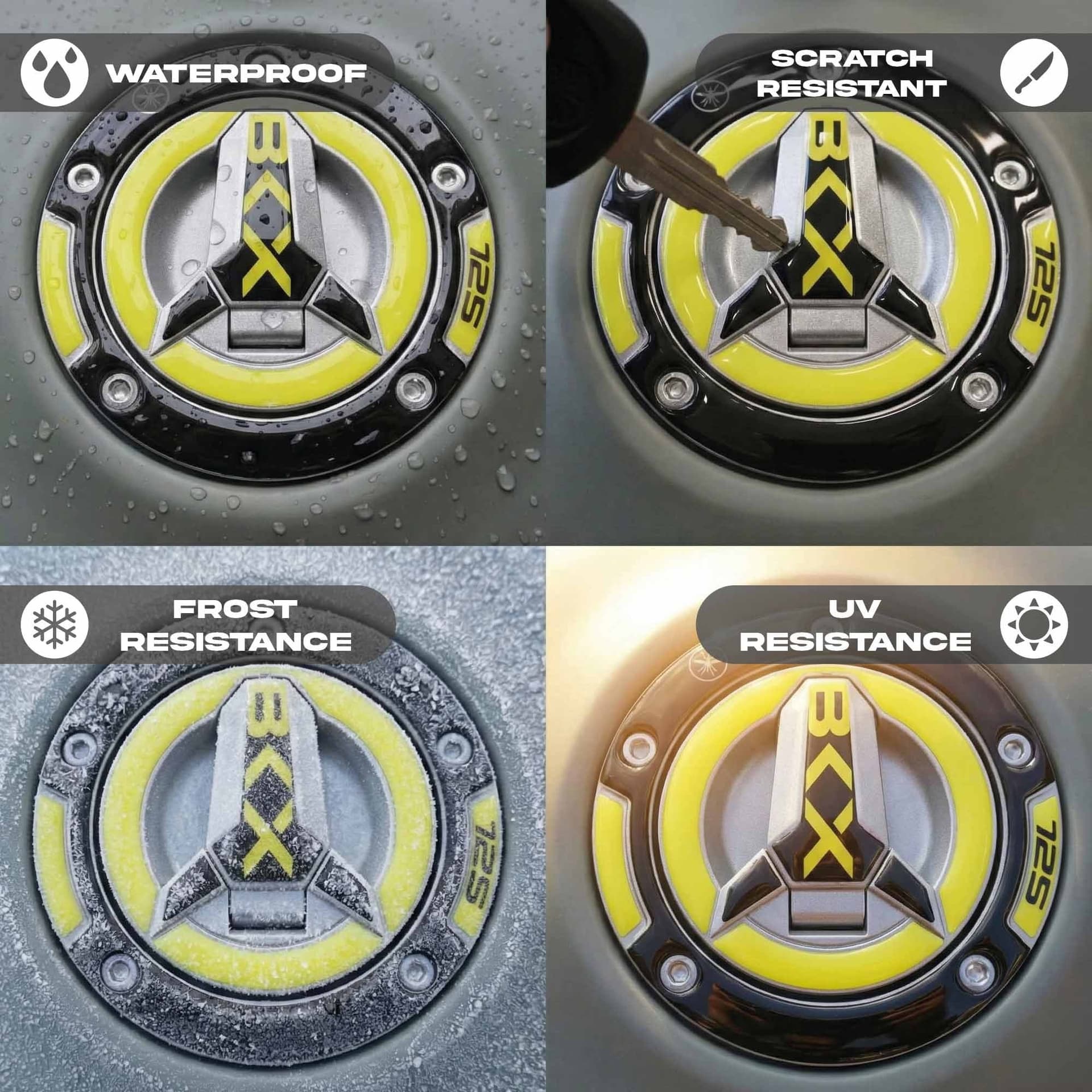 Adesivo resina gel 3D Tappo Serbatoio moto compatibile con Benelli BKX 125 125s in Decalcomanie adesivi e magneti LabelBike - Bibbiano, commercioVirtuoso.it