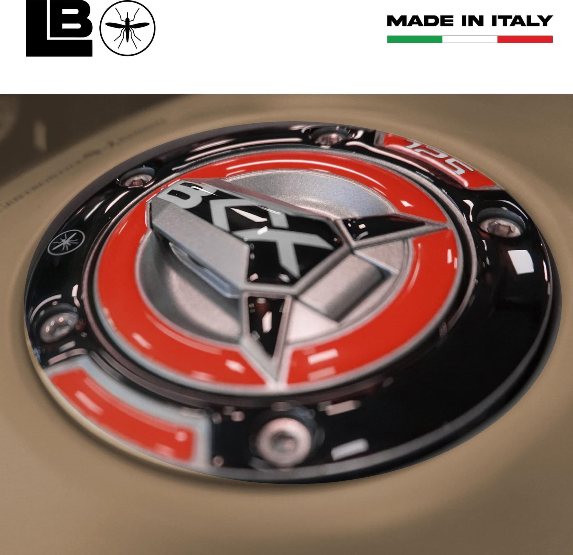 Adesivo resina gel 3D Tappo Serbatoio moto compatibile con Benelli BKX 125 125s in Decalcomanie adesivi e magneti LabelBike - Bibbiano, commercioVirtuoso.it