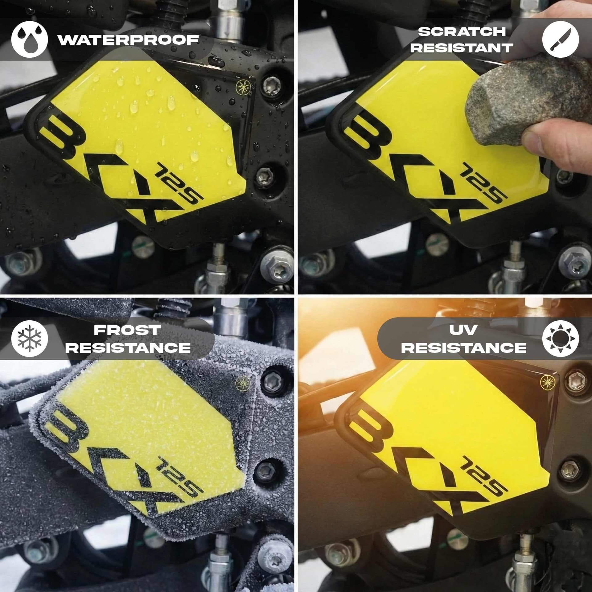 Adesivi Gel 3D Protezioni Battitacco moto compatibili con Benelli BKX 125 125s in Decalcomanie adesivi e magneti LabelBike - Bibbiano, commercioVirtuoso.it