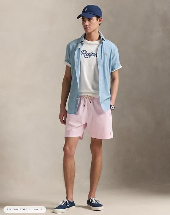 Boxer da mare - Ralph Lauren Traveler rigato – Lusso e Comfort in Pantaloncini e calzoncini Anastasi - Marsala, commercioVirtuoso.it