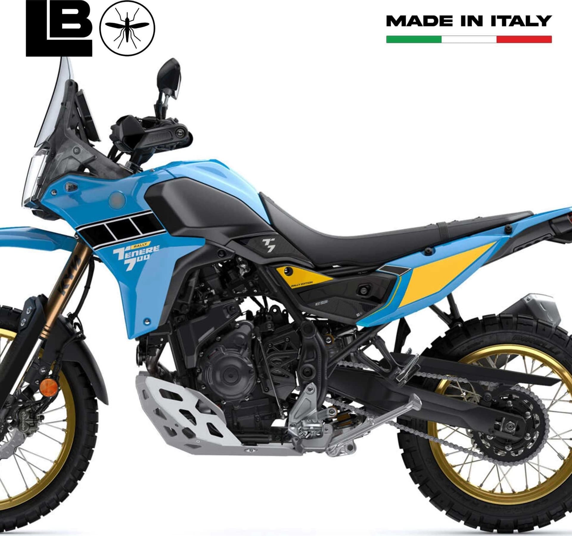 Adesivi 3D Protezioni Laterali moto compatibile con Yamaha Tenere 700 Rally 2025 in Decalcomanie adesivi e magneti LabelBike - Bibbiano, commercioVirtuoso.it