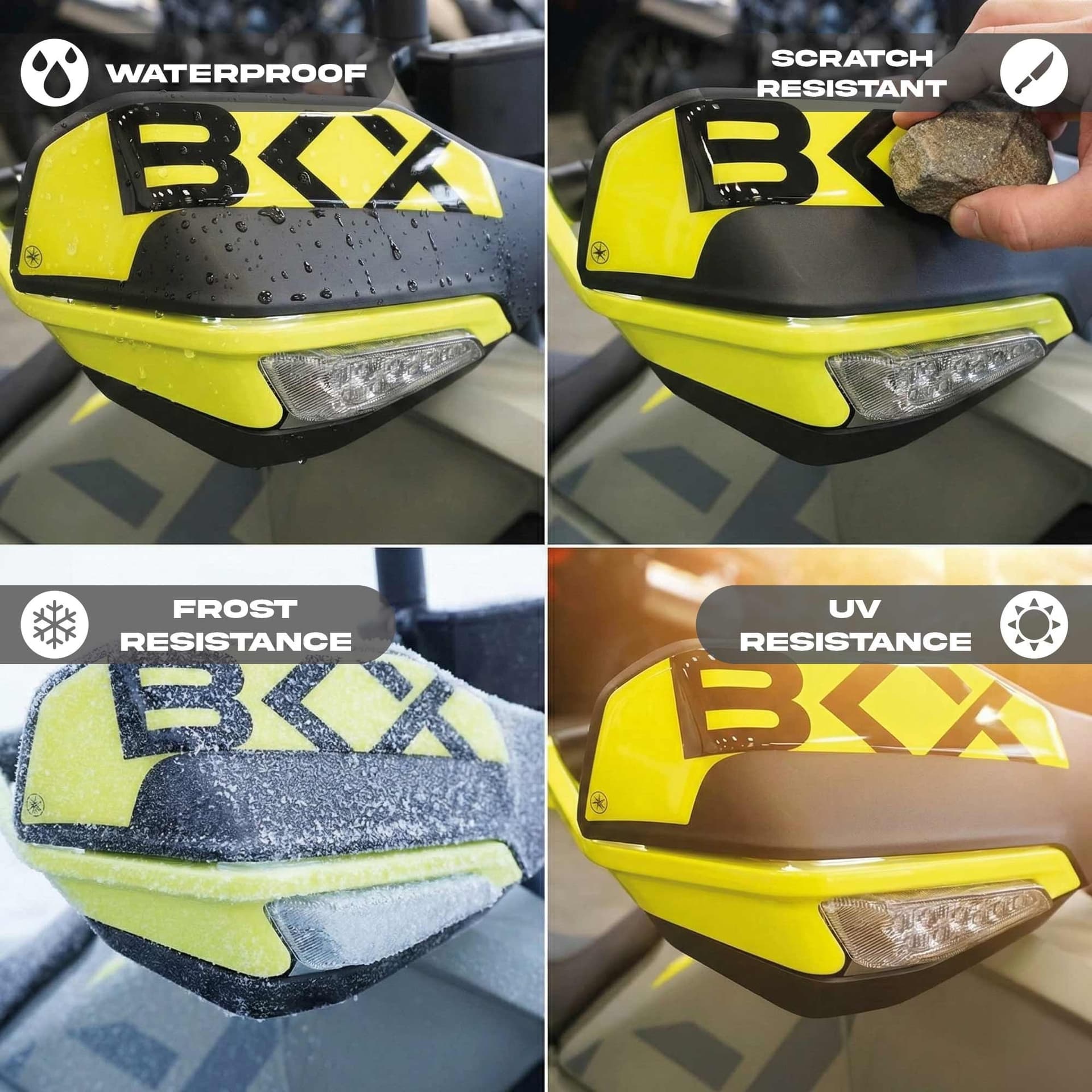 Adesivi resina Gel 3D Protezioni Paramani moto compatibili con Benelli BKX 125 in Decalcomanie adesivi e magneti LabelBike - Bibbiano, commercioVirtuoso.it