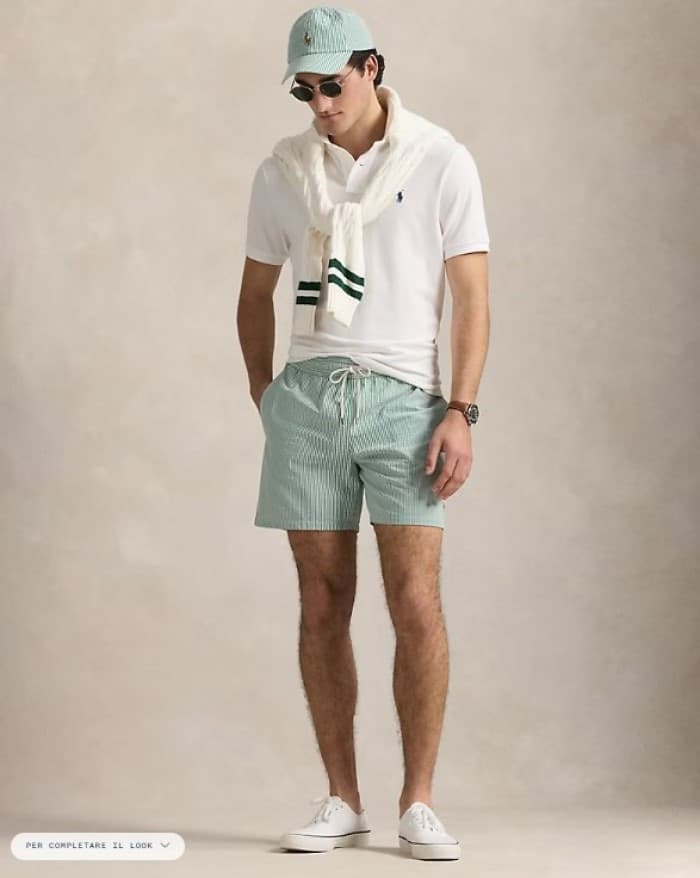 Boxer da mare - Ralph Lauren Traveler rigato – Lusso e Comfort in Pantaloncini e calzoncini Anastasi - Marsala, commercioVirtuoso.it