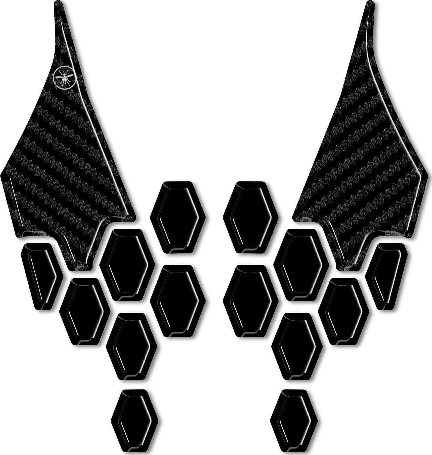 Adesivi 3D Protezioni Parafango Centrale compatibili con Zontes 368G 2025 in Decalcomanie adesivi e magneti LabelBike - Bibbiano, commercioVirtuoso.it