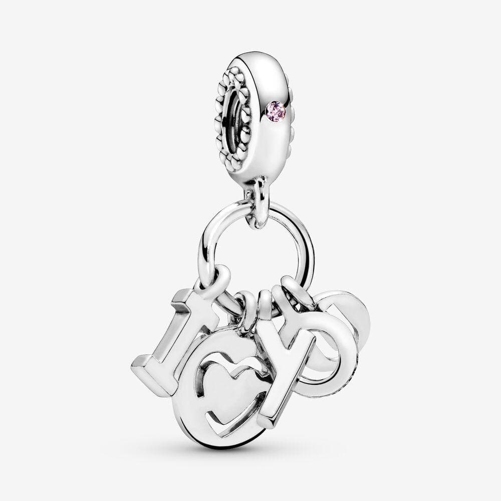 Pandora  Charm pendente lettere I Love You in Bead Charm Alba Gioielli - Casoria, commercioVirtuoso.it
