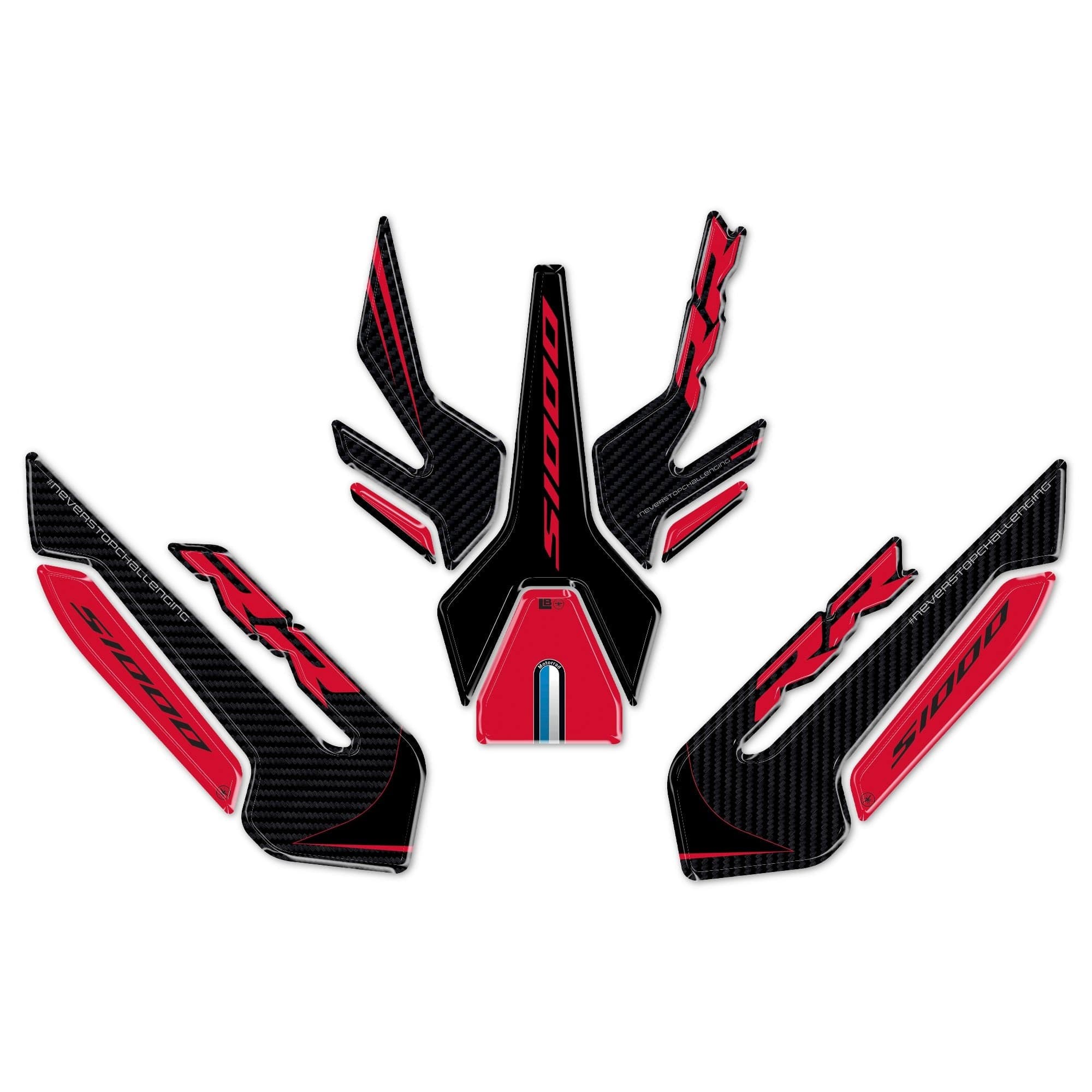 Kit Serbatoio Adesivi 3D Protezione moto compatibile con Bmw S1000RR 2009-2026 in Paraserbatoio LabelBike - Bibbiano, commercioVirtuoso.it