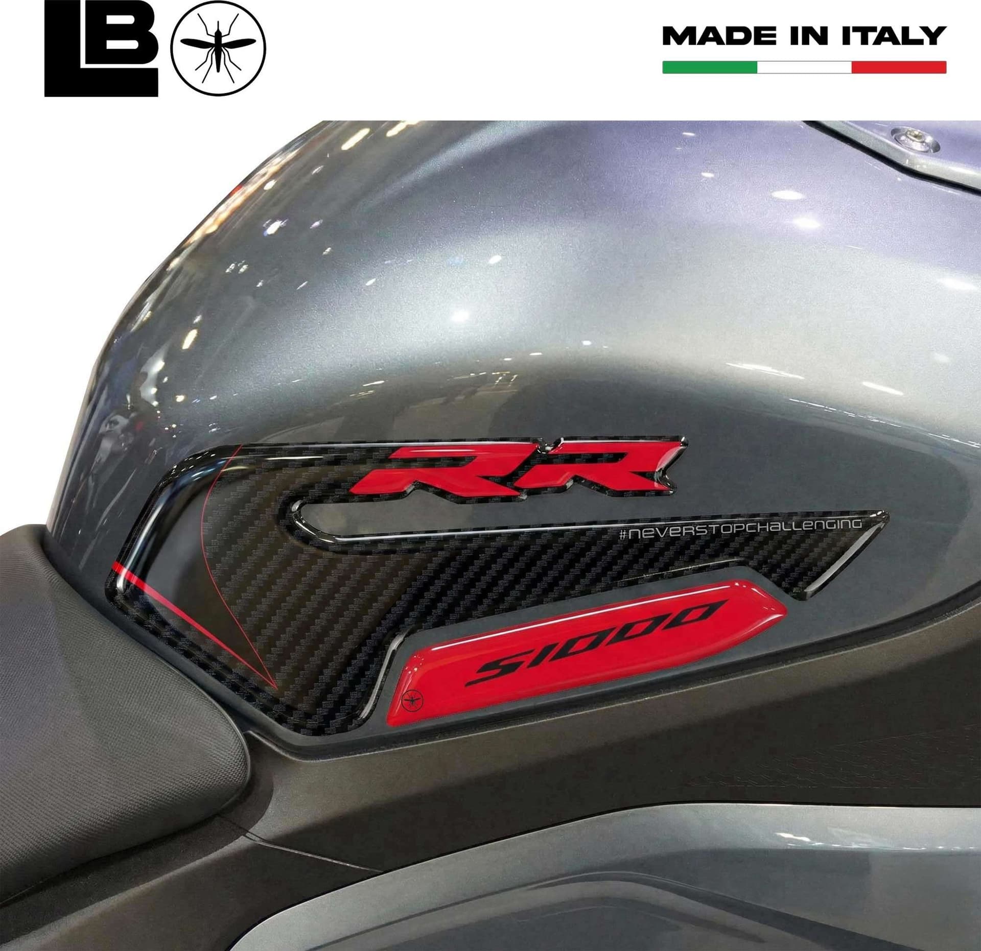 Kit Serbatoio Adesivi 3D Protezione moto compatibile con Bmw S1000RR 2009-2026 in Paraserbatoio LabelBike - Bibbiano, commercioVirtuoso.it