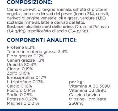 Hill's Prescription Diet Urinary Care C/D Multicare Stress spezzatino Tonno e Verdure umido Gatti Adulti 82 gr in Secco 101 Market - Poggibonsi, commercioVirtuoso.it